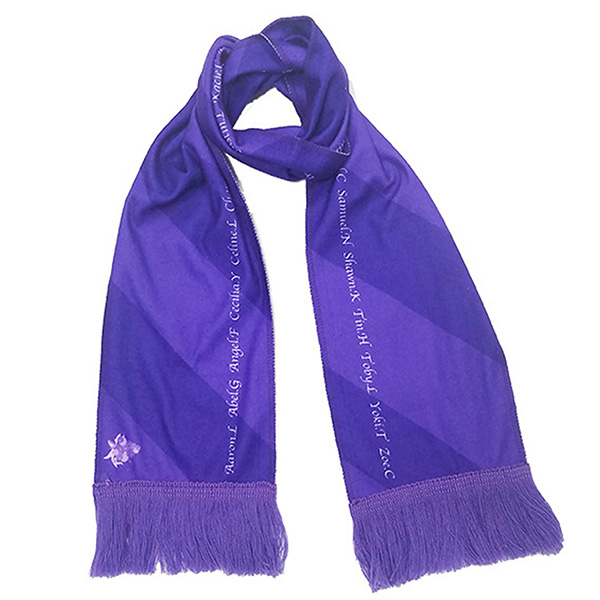 Full Sublimation Flannel Scarf with Tassle - 57"x6.7" 7