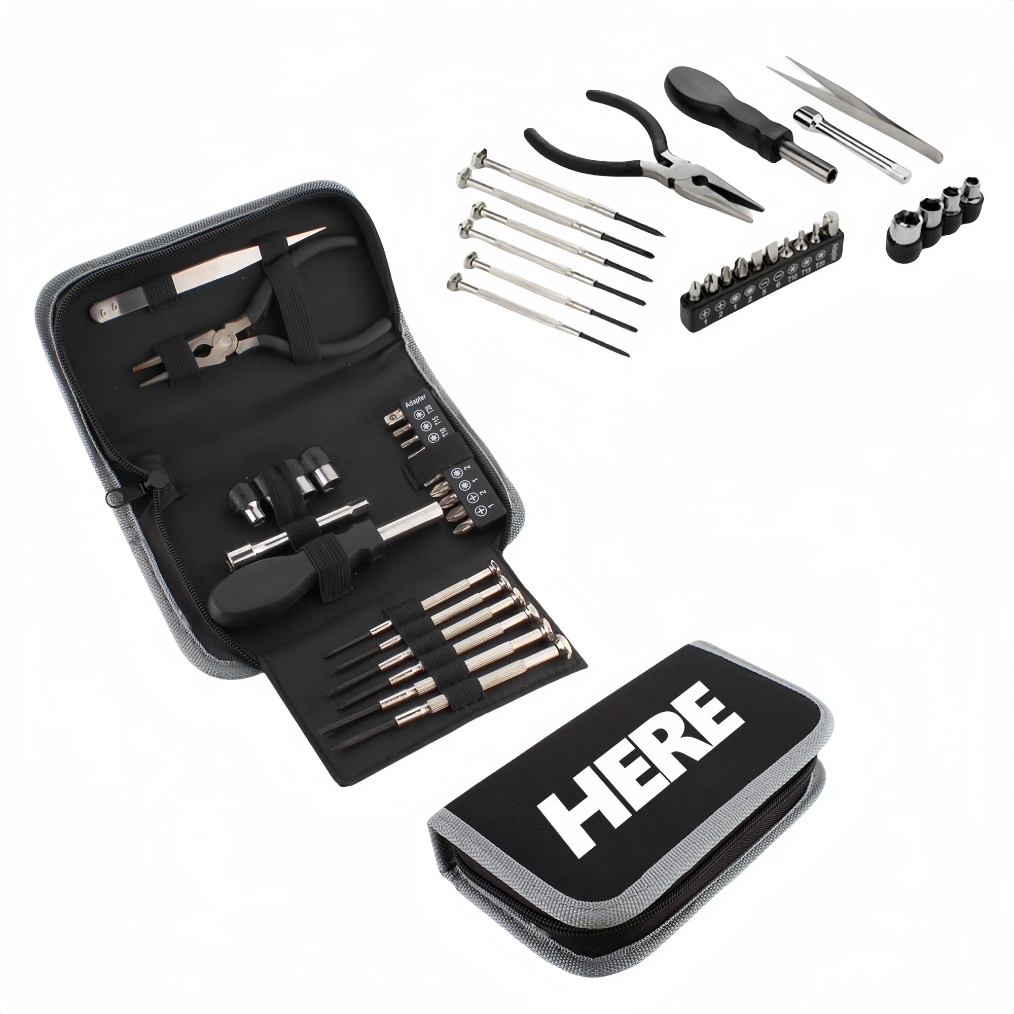 24 Pieces Portable Tool Kits Bag