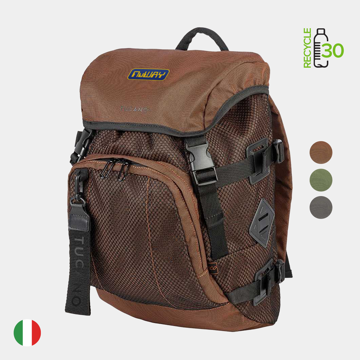 TUCANO® - Italy GOAL Recycled Modern Business Backpack 6