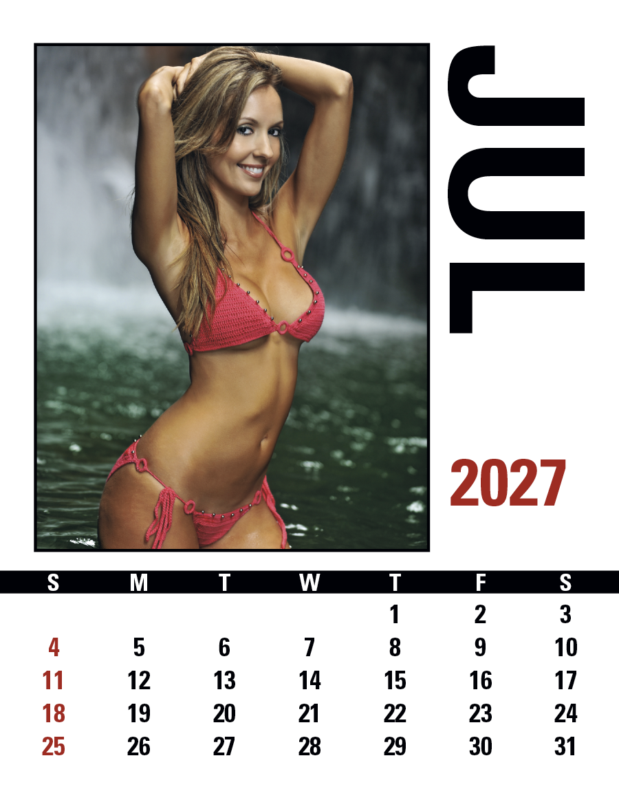 Triumph® Calendars Press-N-Stick Full-Color Header Sunshine Girls Calendar 12