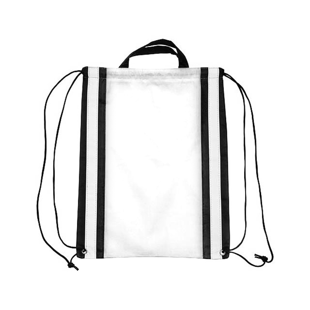 Vertical Reflective Drawstring Backpack Tote 12