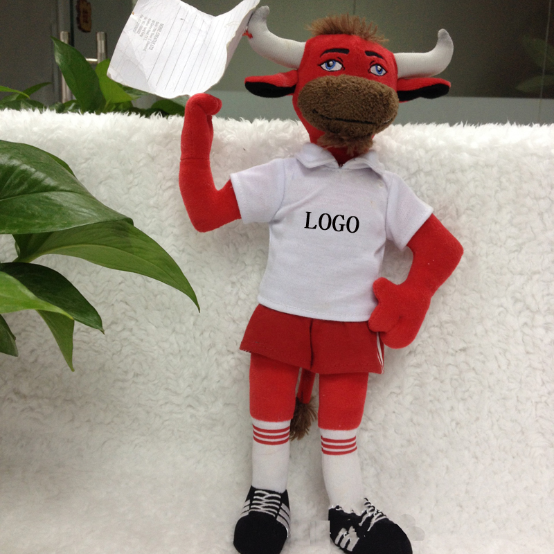 Cow Stuffed Animal w/Shirt (10") 6