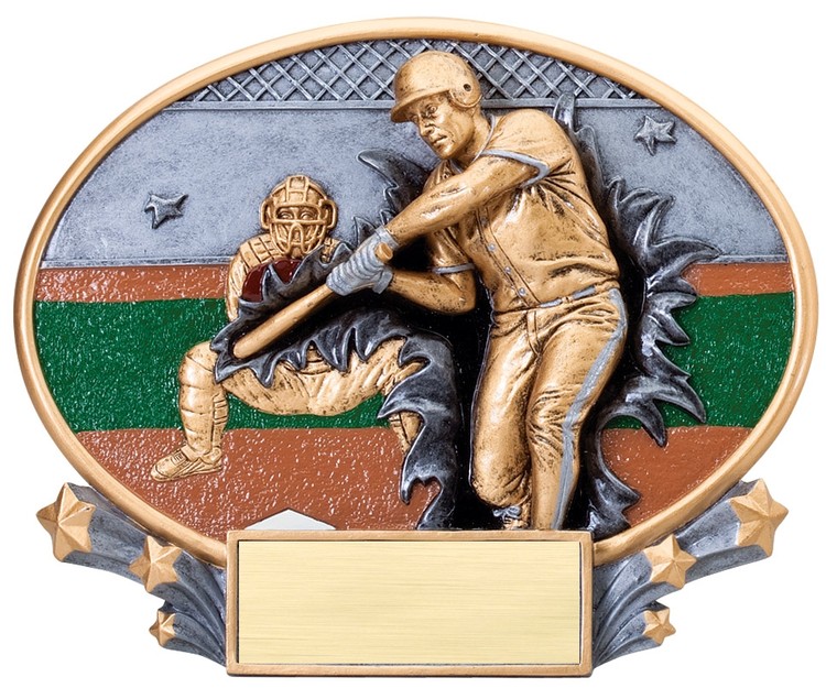Baseball Male Xplosion Oval Resin Awards 2