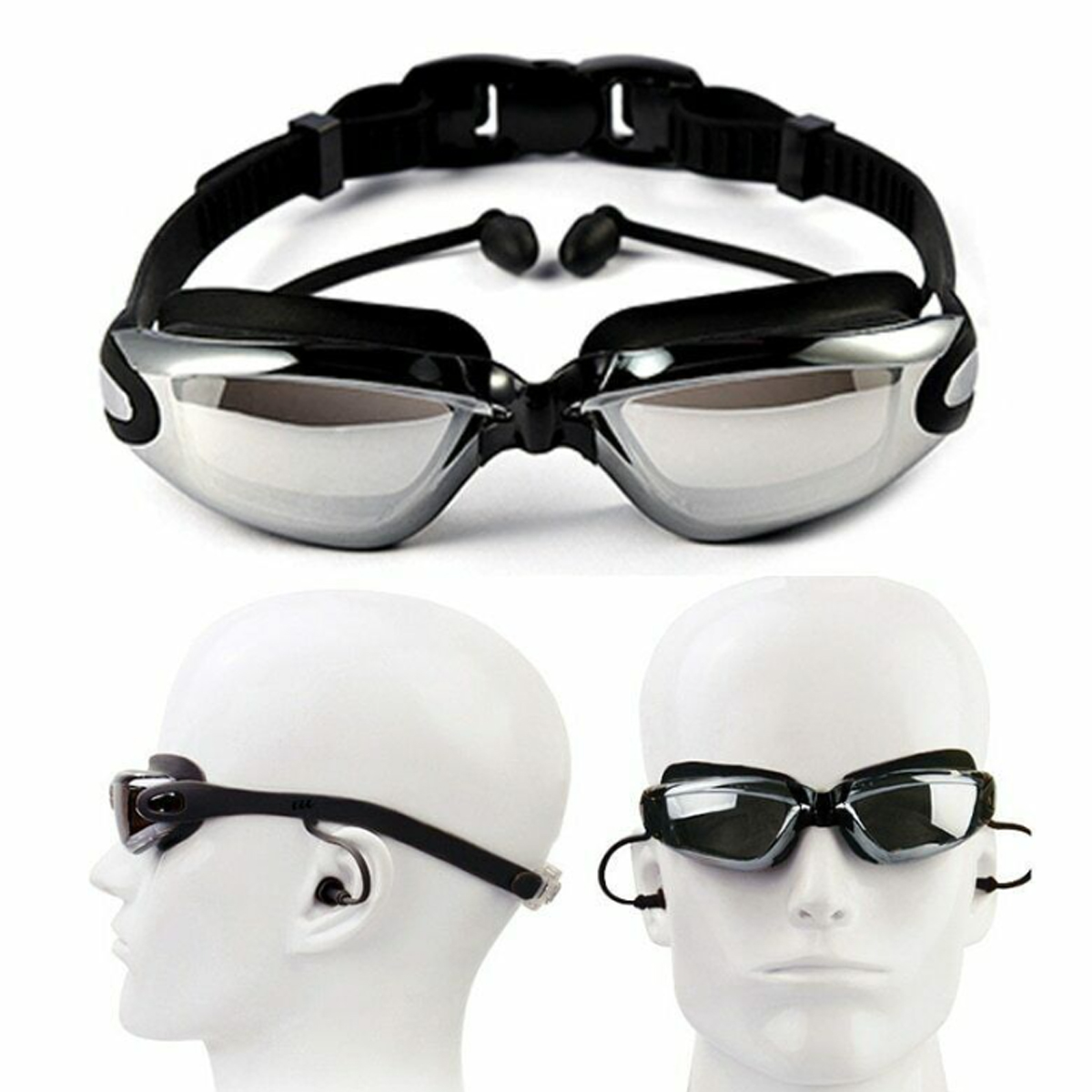 Anti Fog Mirror Swimming Goggles with UV Protection 3