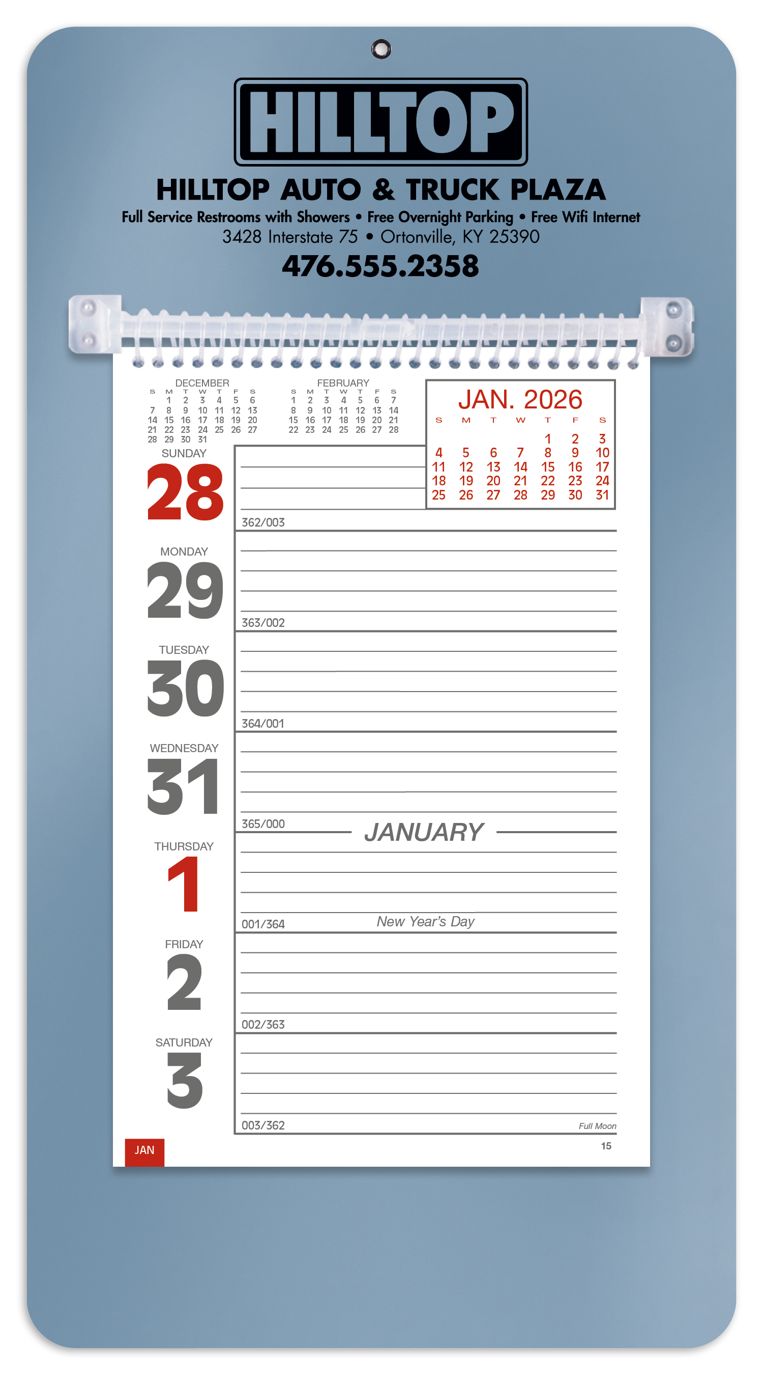 Triumph® Calendars Weekly Memo Calendar 14