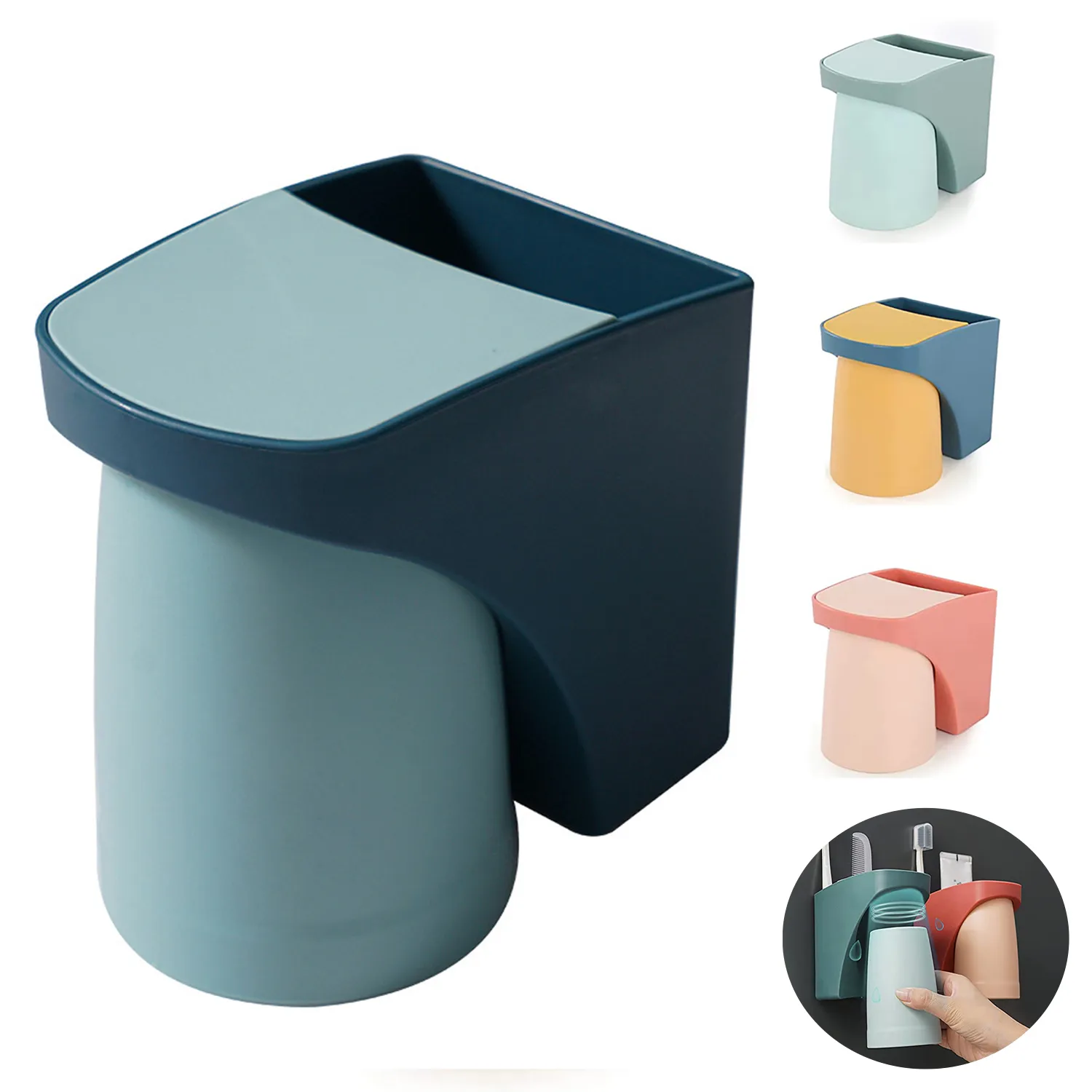 Wall-mounted Toothbrush Storage RackTooth Cup Holder 4