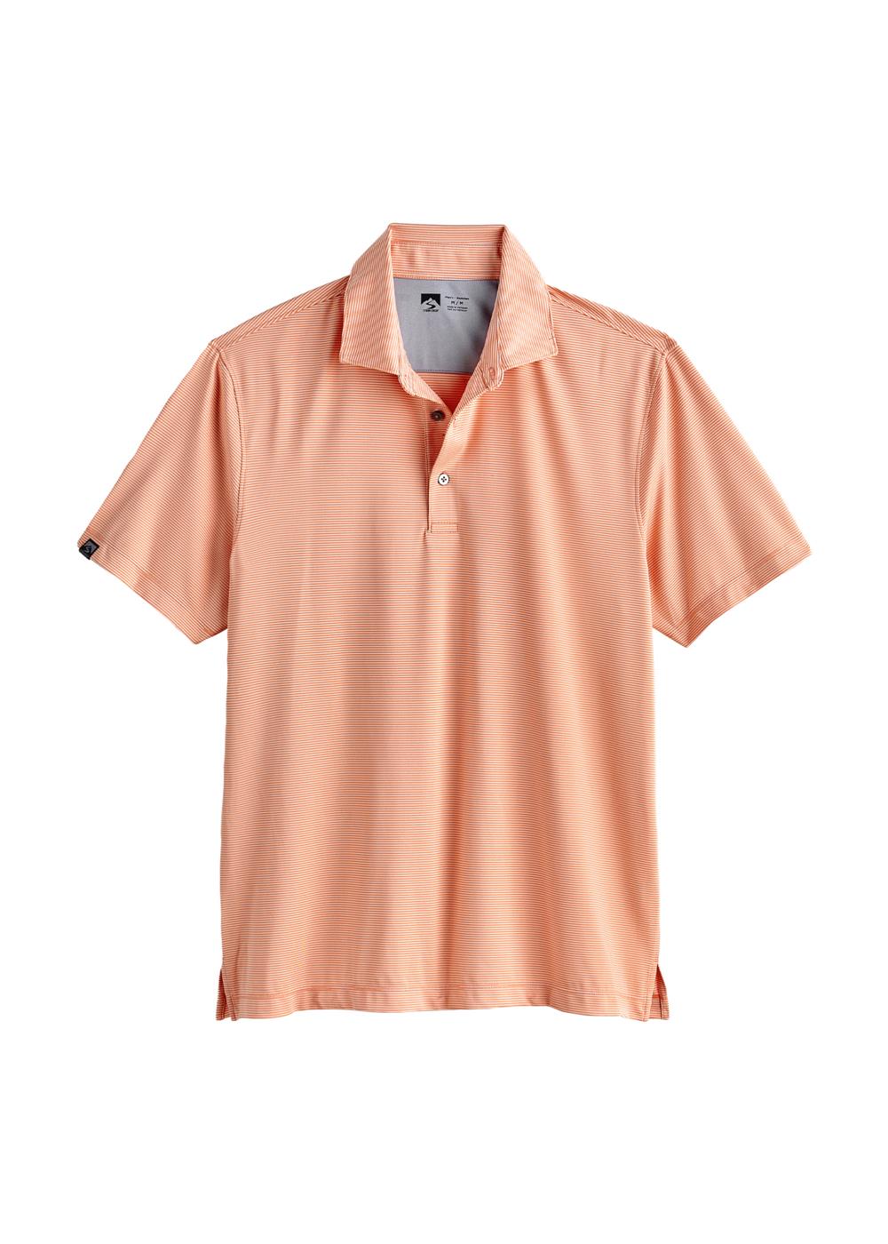 Storm Creek Men's Optimist II Microstripe Short Sleeve Polo 23