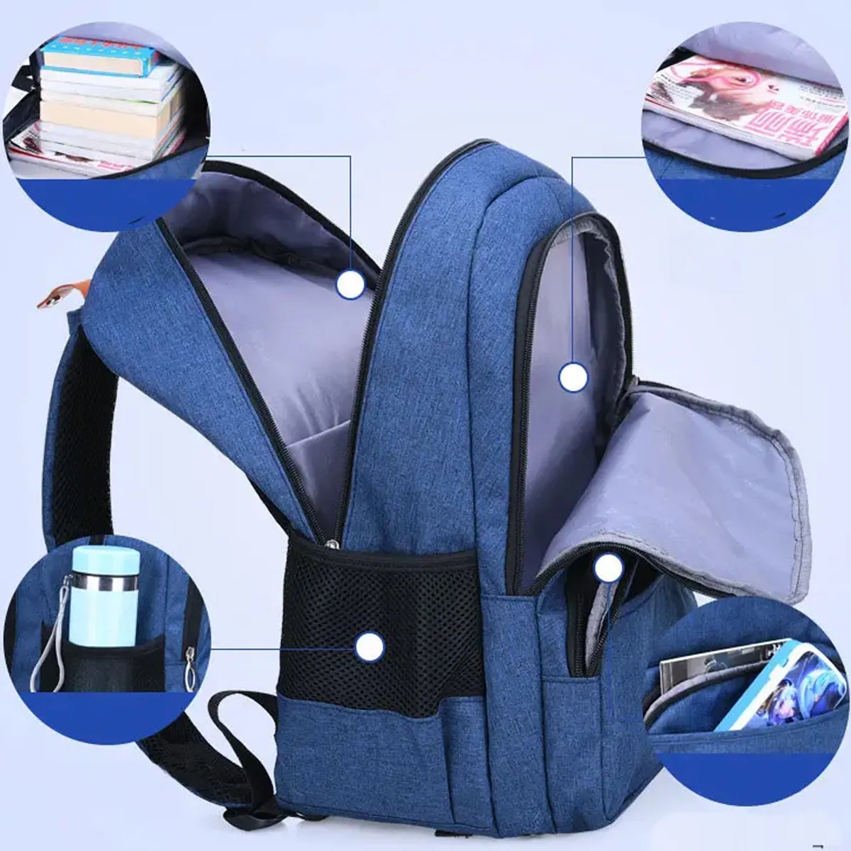 New Design Outdoor High School Students laptop Backpack 10