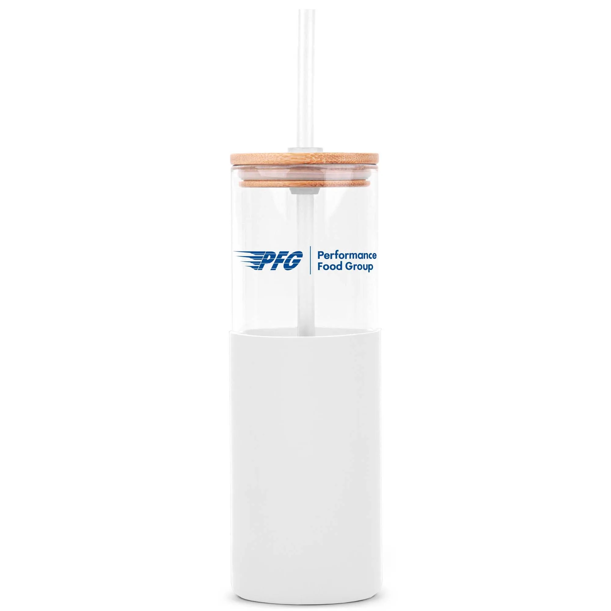 18oz. Glass Tumbler with Bamboo Lid, Straw & Silicone Sleeve 7