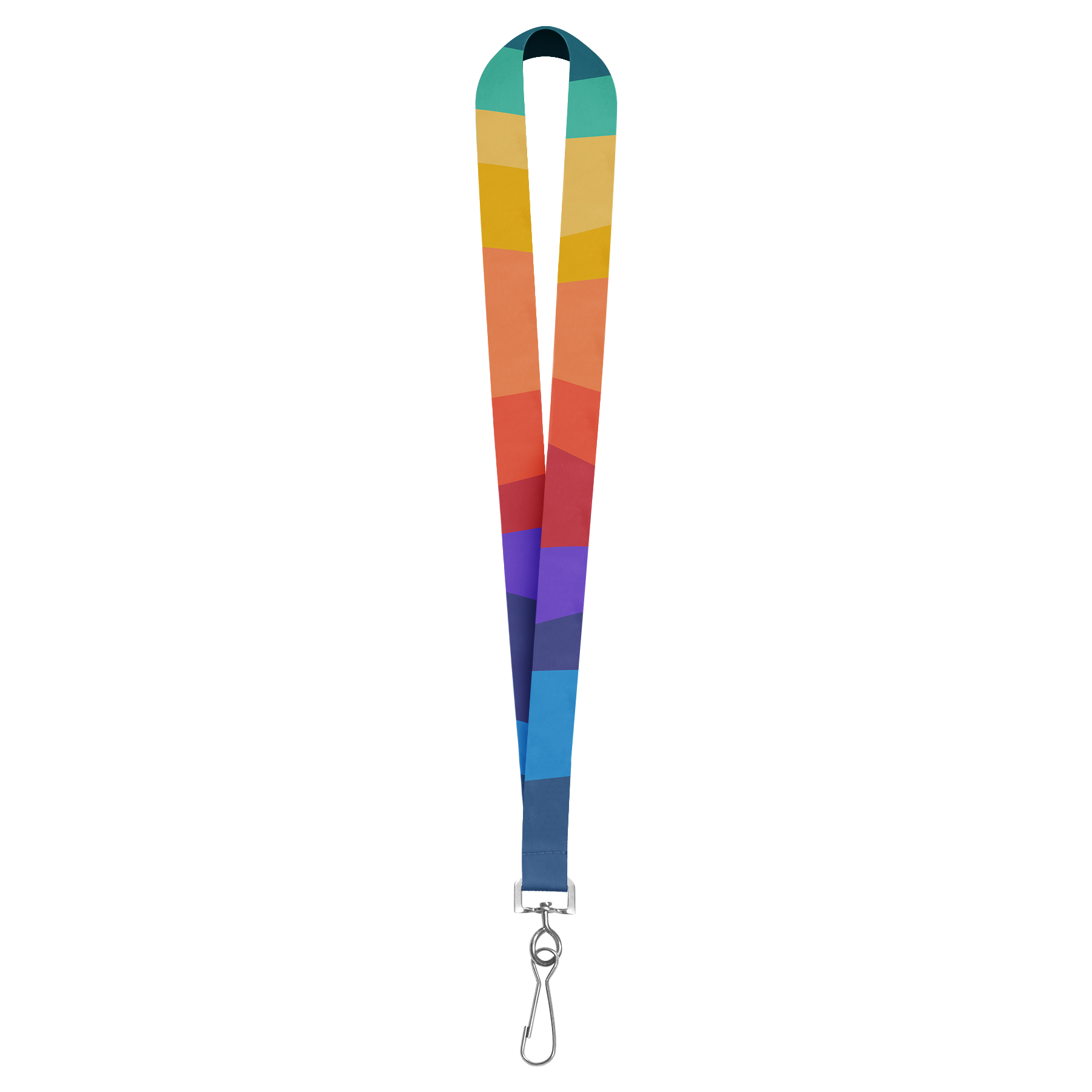 3/4'' Full Color Sublimated Lanyard With Metal J Hook 16