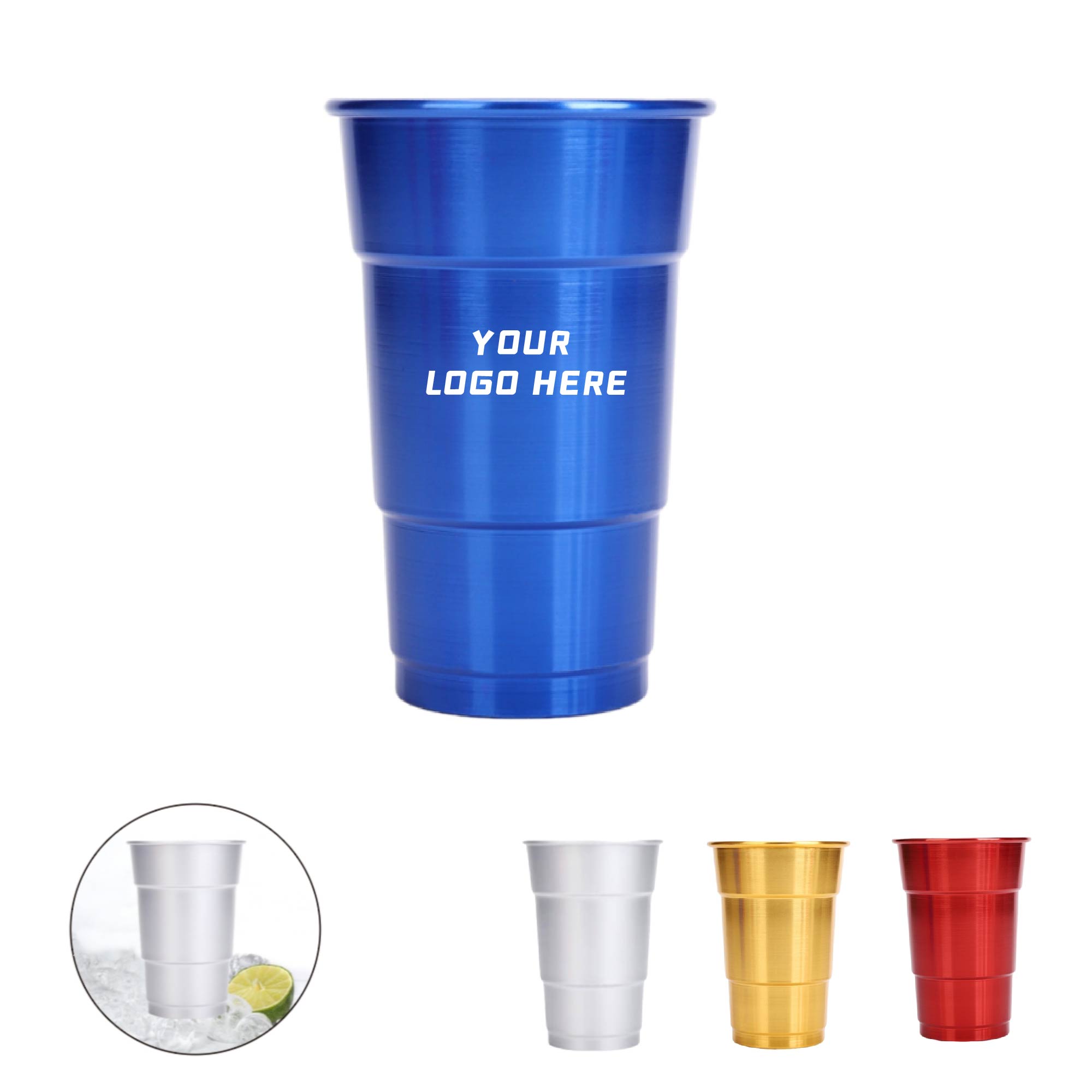 MOQ 50pcs Rolled Rim Beer Cup 2