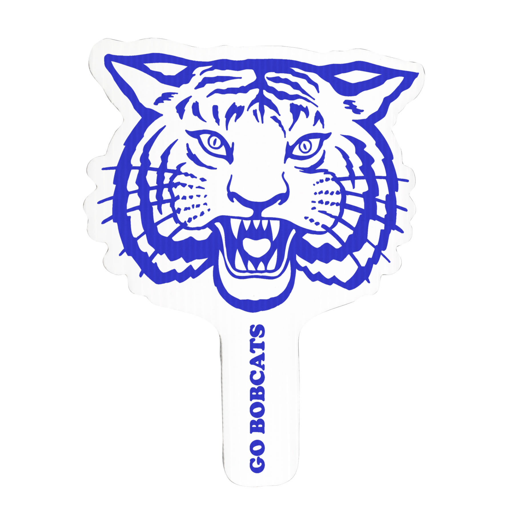 Tiger Mascot Hand Fan, Screen Printed 19