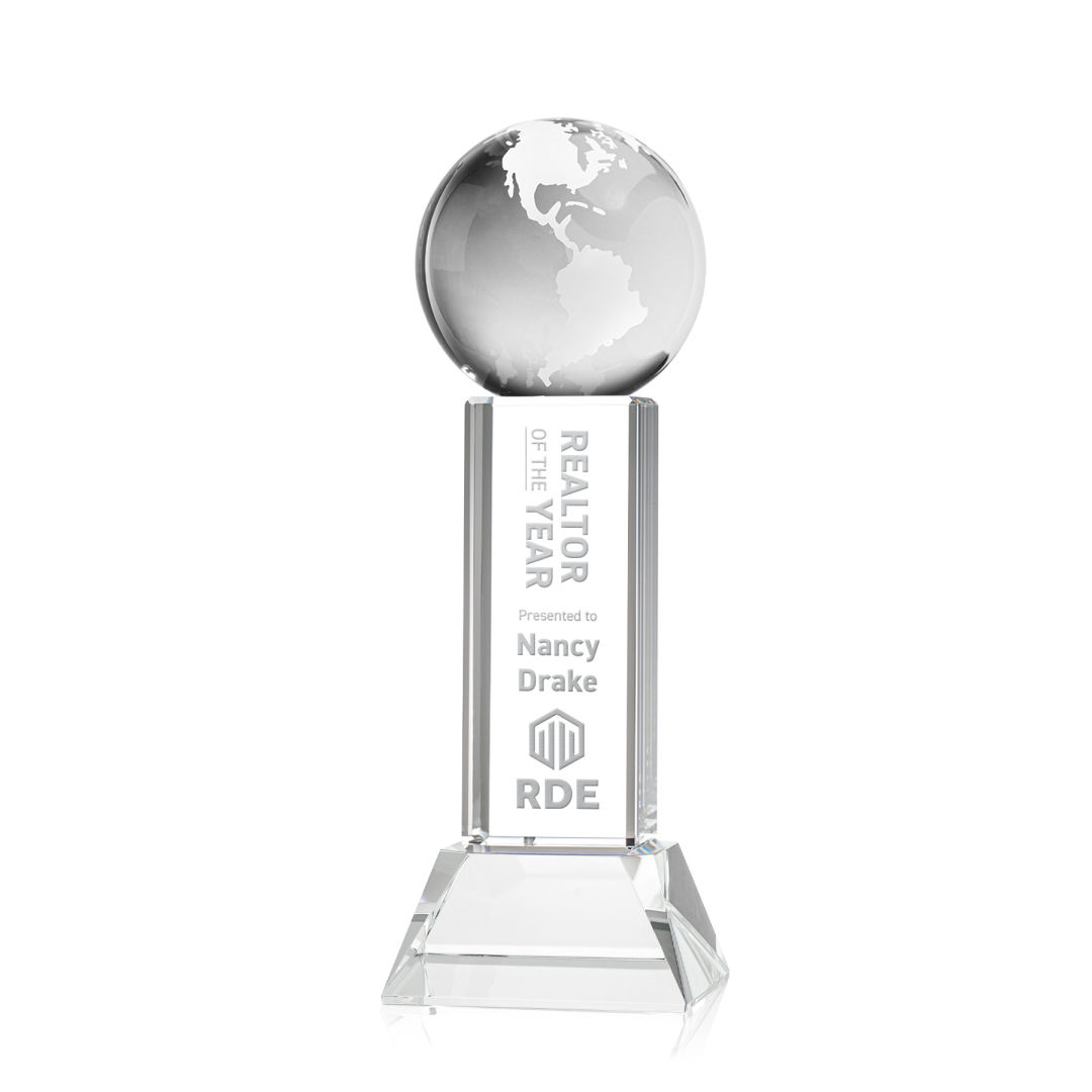 Globe Award on Stowe Base - Clear 6
