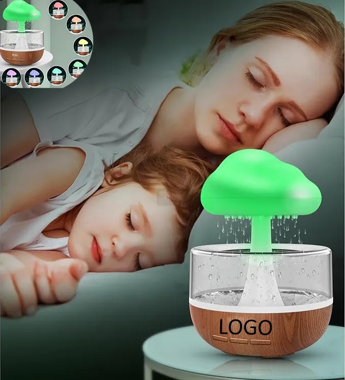 Custom White Aromatherapy Oil Diffuser Humidifier with 7 Color Night Light 6