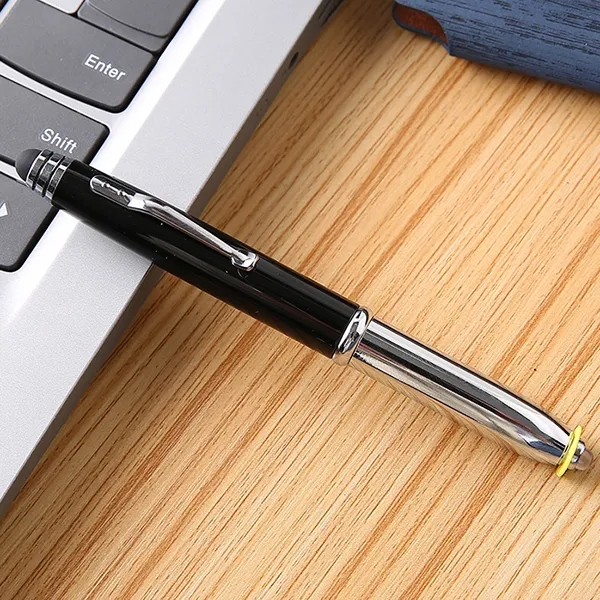 3 in 1 Metal Pen With Stylus And Led Flashlight 2