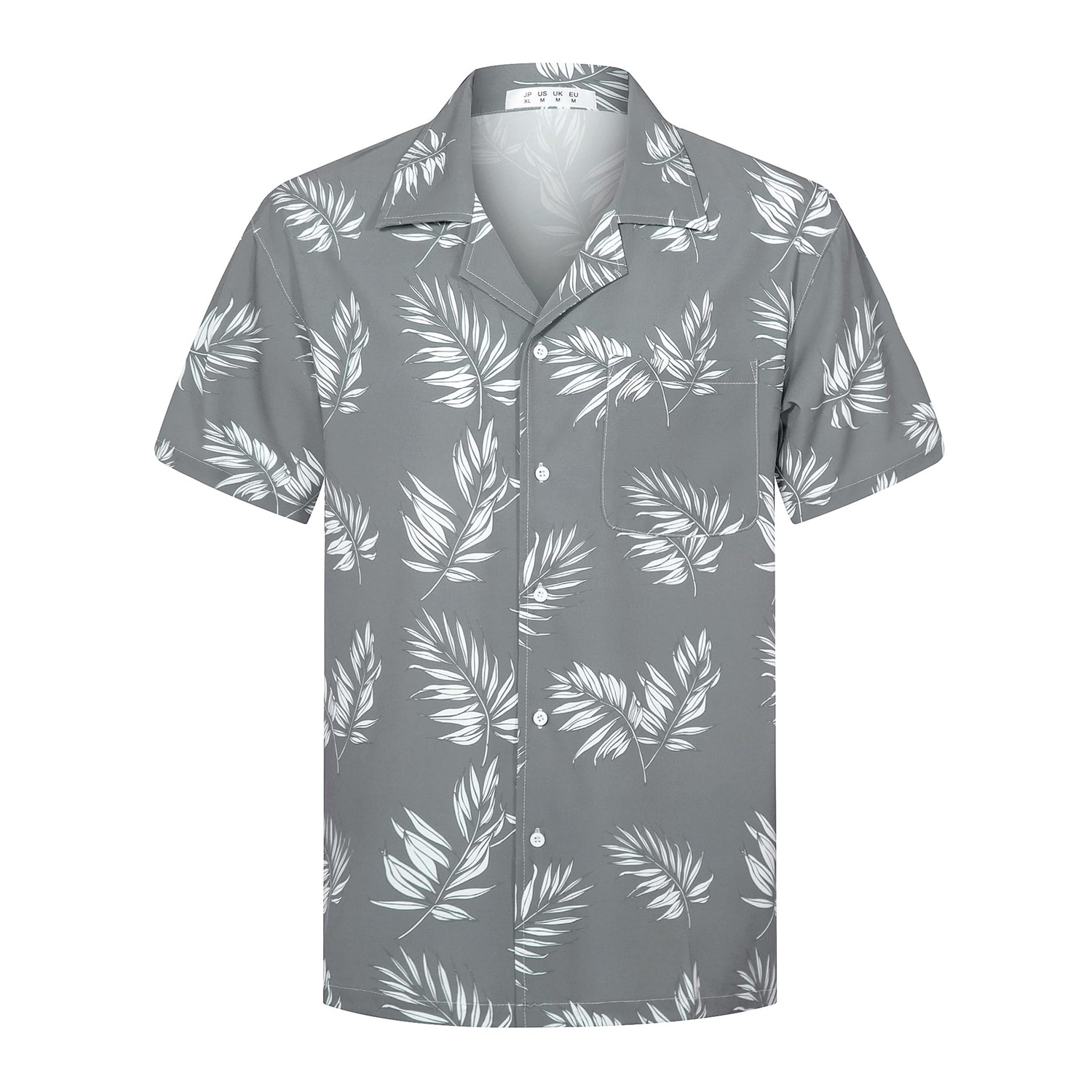Tropical Print Beach Stretch Polyester Shirt 15