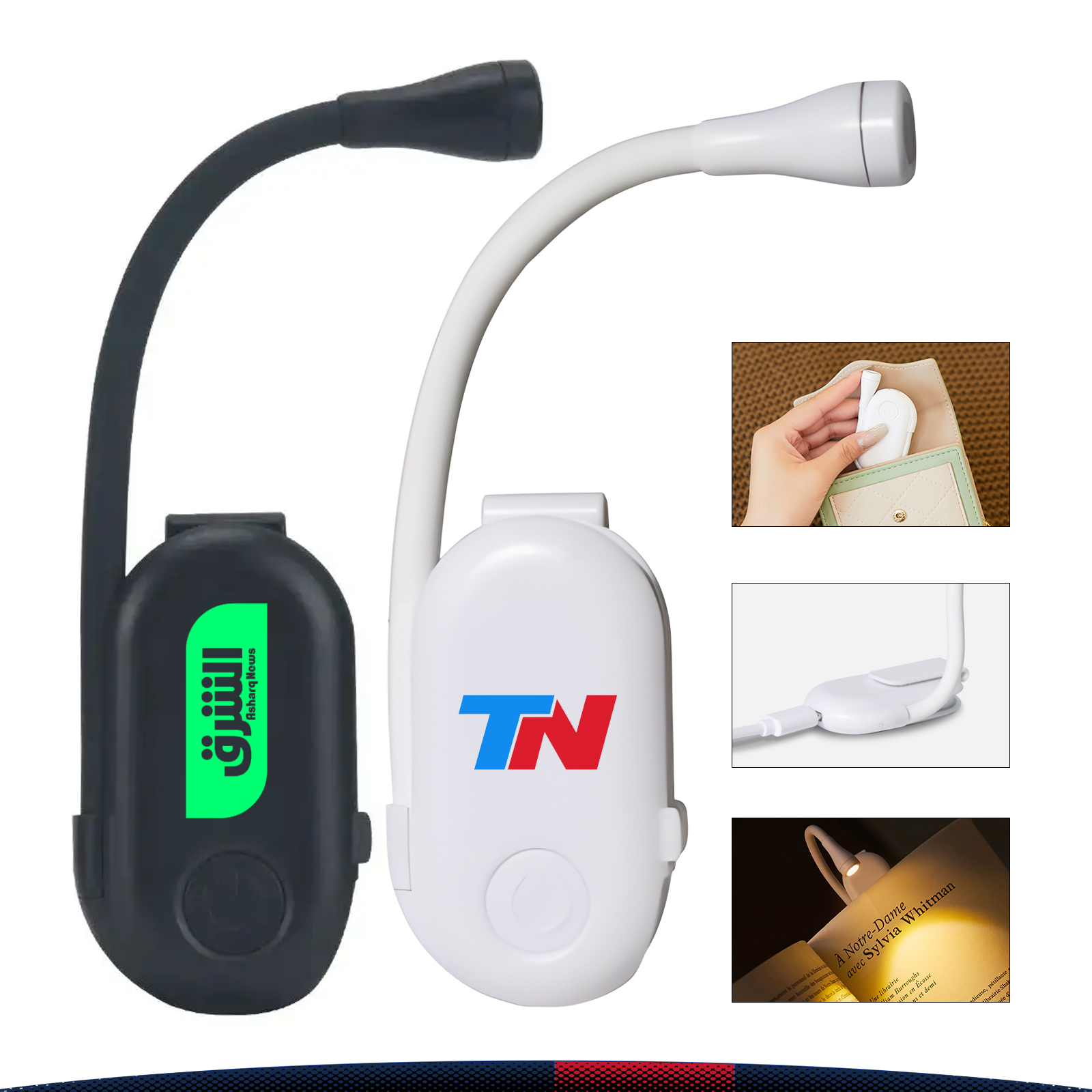 Pehie Rechargeable Clip-On Book Light 2