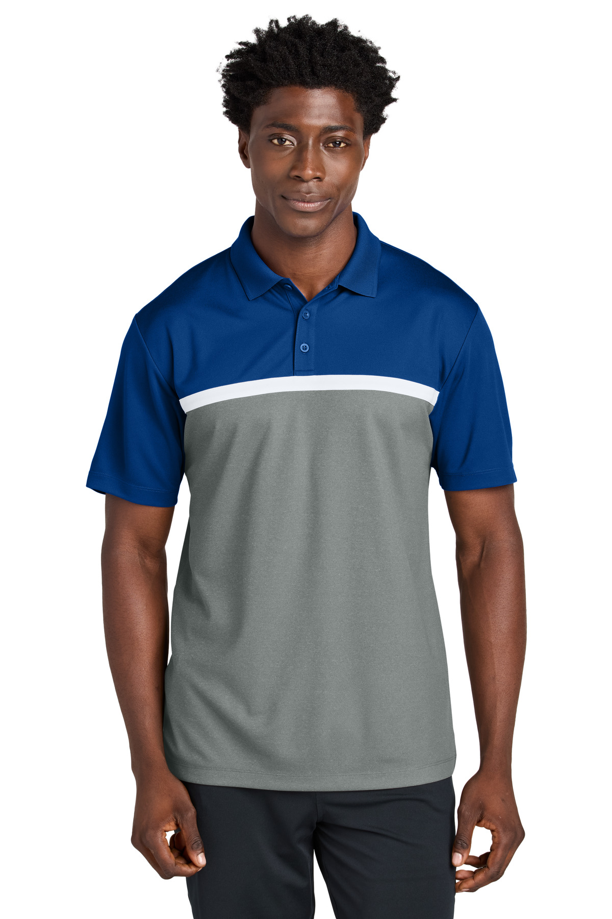 Sport-Tek UV Micropique Colorblock Polo ST741 6
