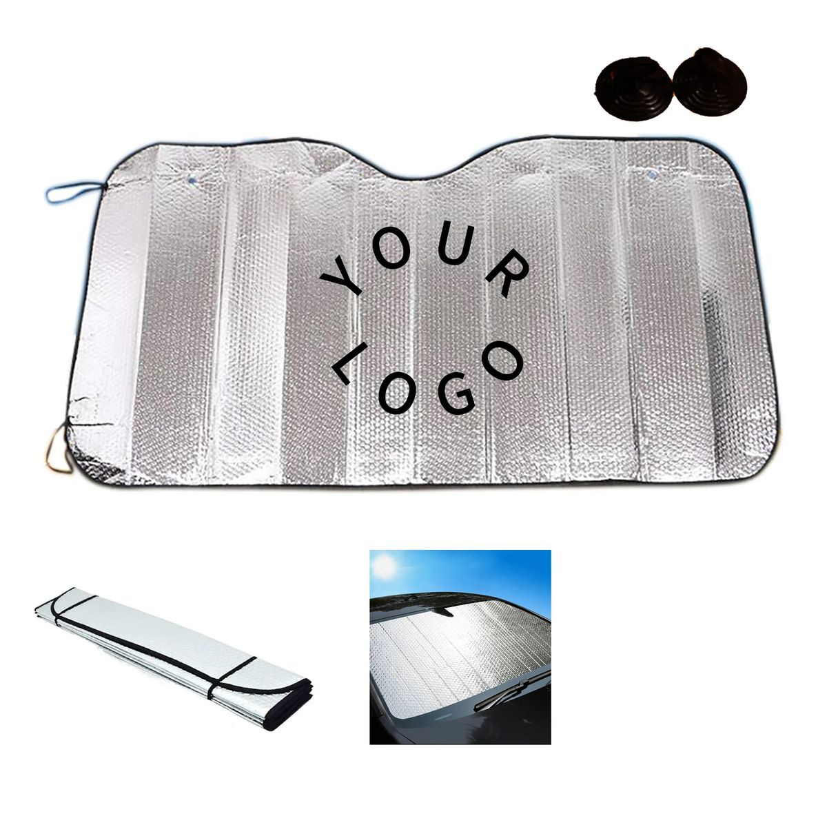Aluminum Foil Car Sun Shade Protector 2