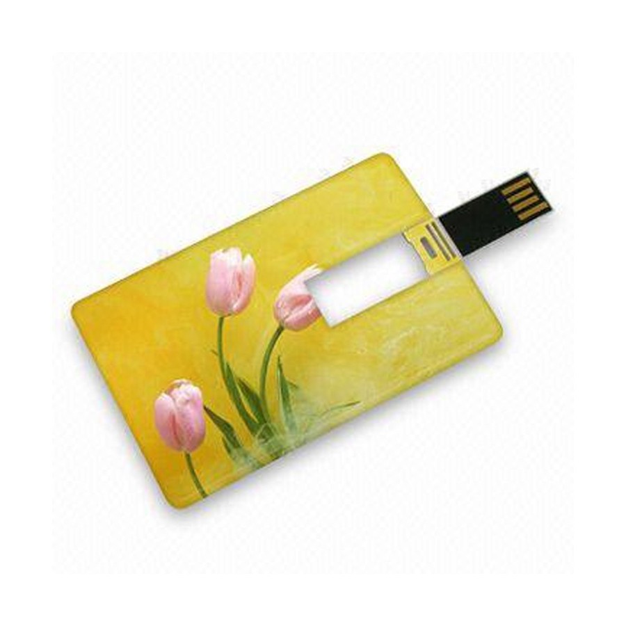 USB 3.0 Credit Card Size Swivel USB Flash Drive Full Color Printing 3