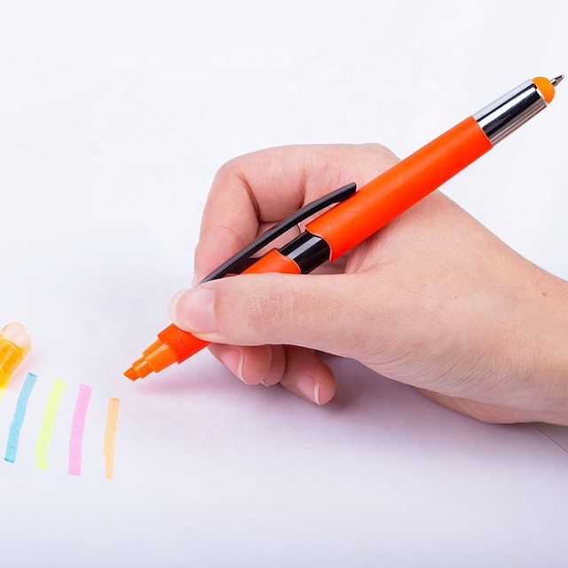Multi Function Colored Plastic 3 in 1 Ballpoint Pen 5