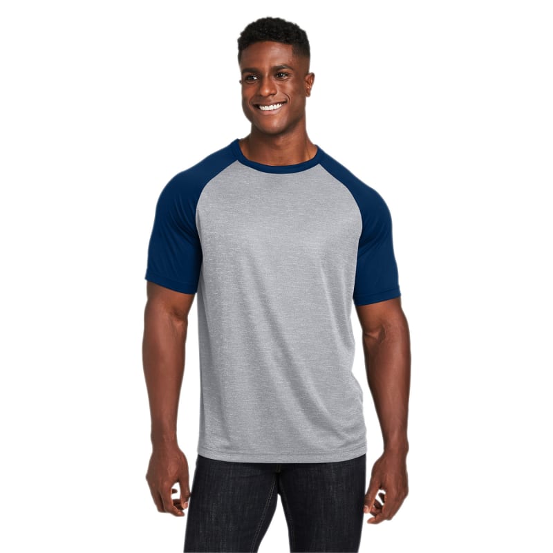 Team 365 Unisex Zone Colorblock Raglan T-Shirt 6