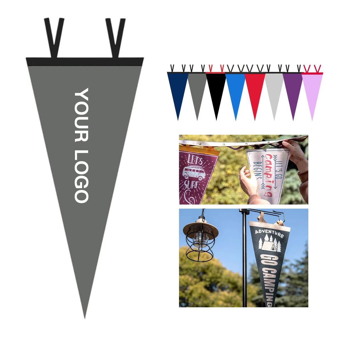 Full Color Felt Pennant for School Spirit Displays 2