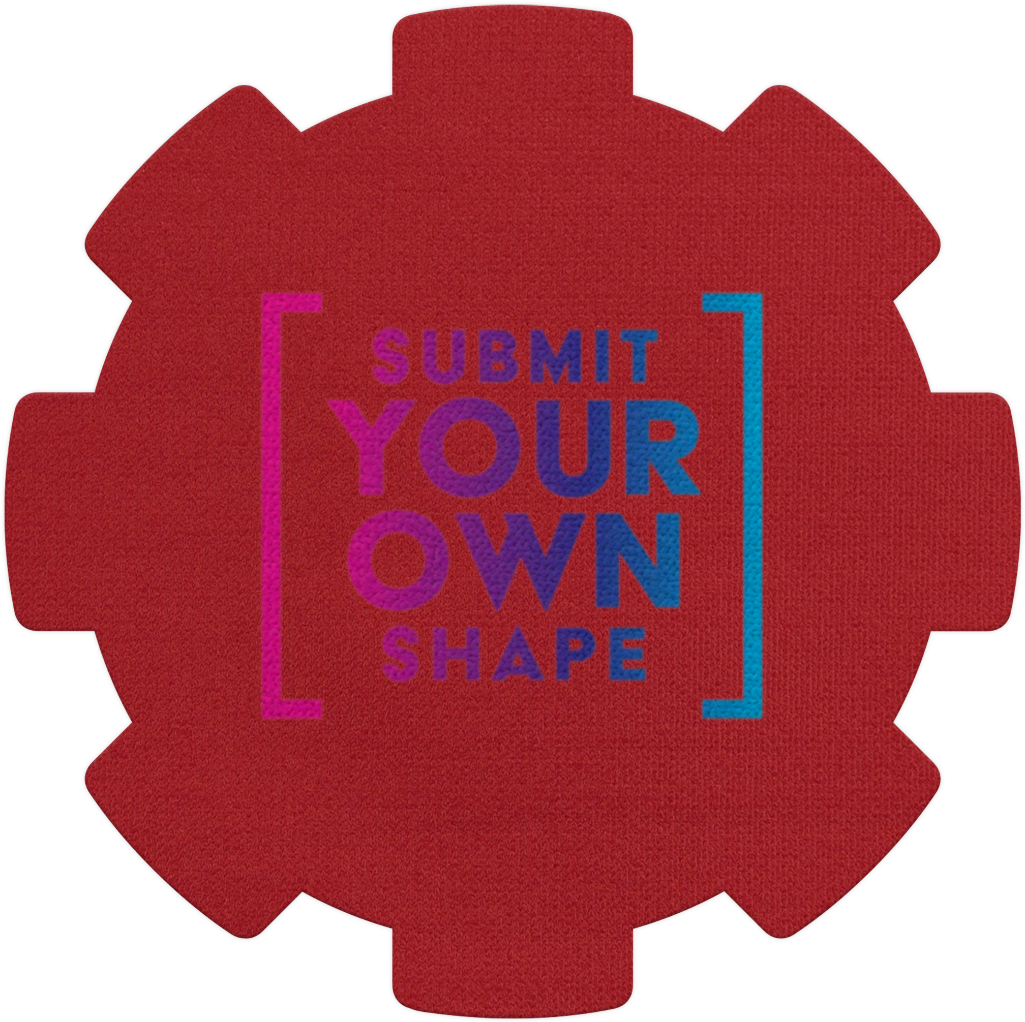 Coaster Grip-It 16 sq in (Color) (Custom Shape Description) Digital Print 7