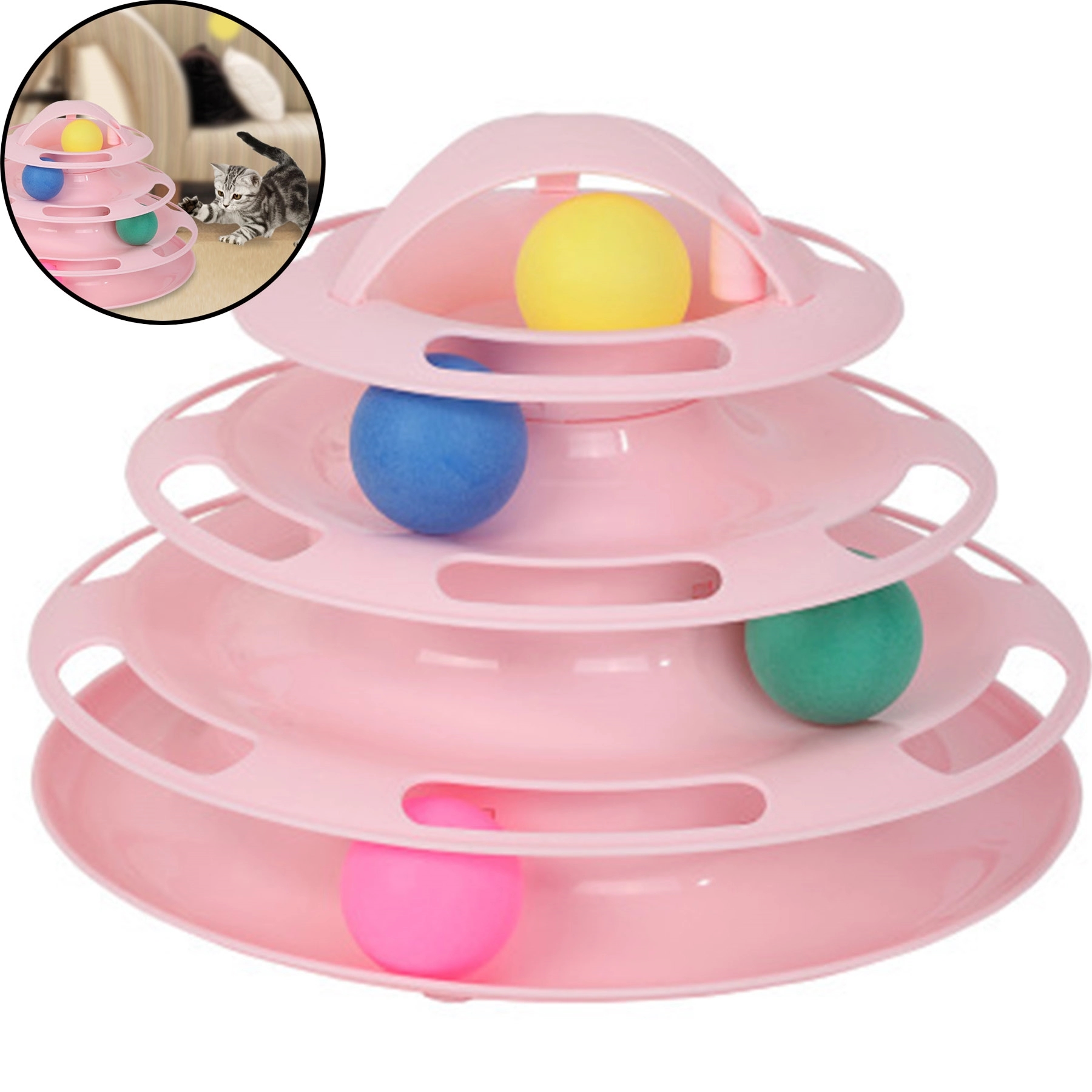 Cat Tracks Toy WIth Balls 4