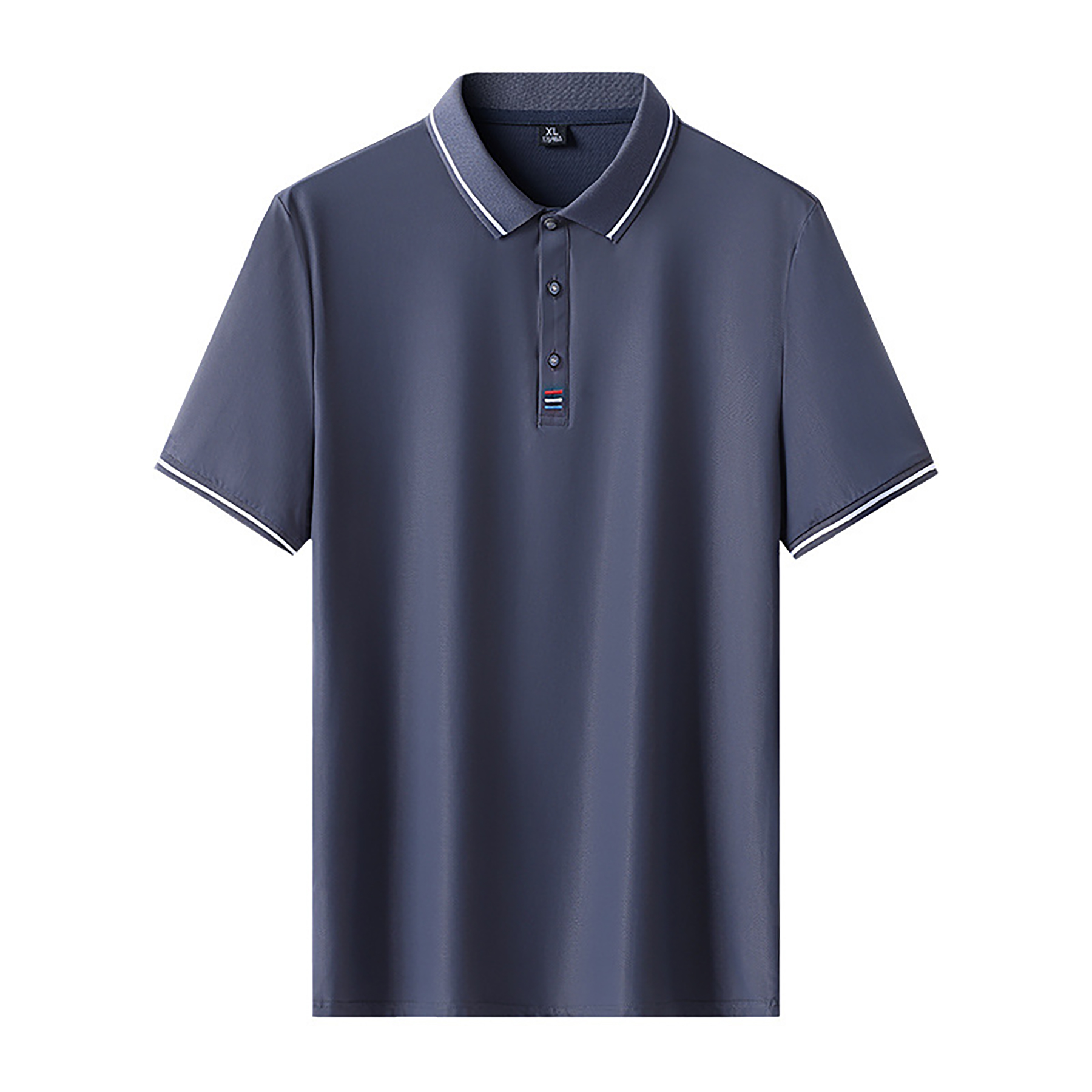 Men's Short Sleeve Golf Shirt with 3 Buttons on Tops 5
