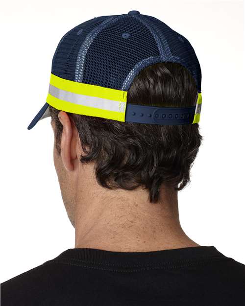 Trucker Reflector High-Visibility Constructed Cap - TR102 1