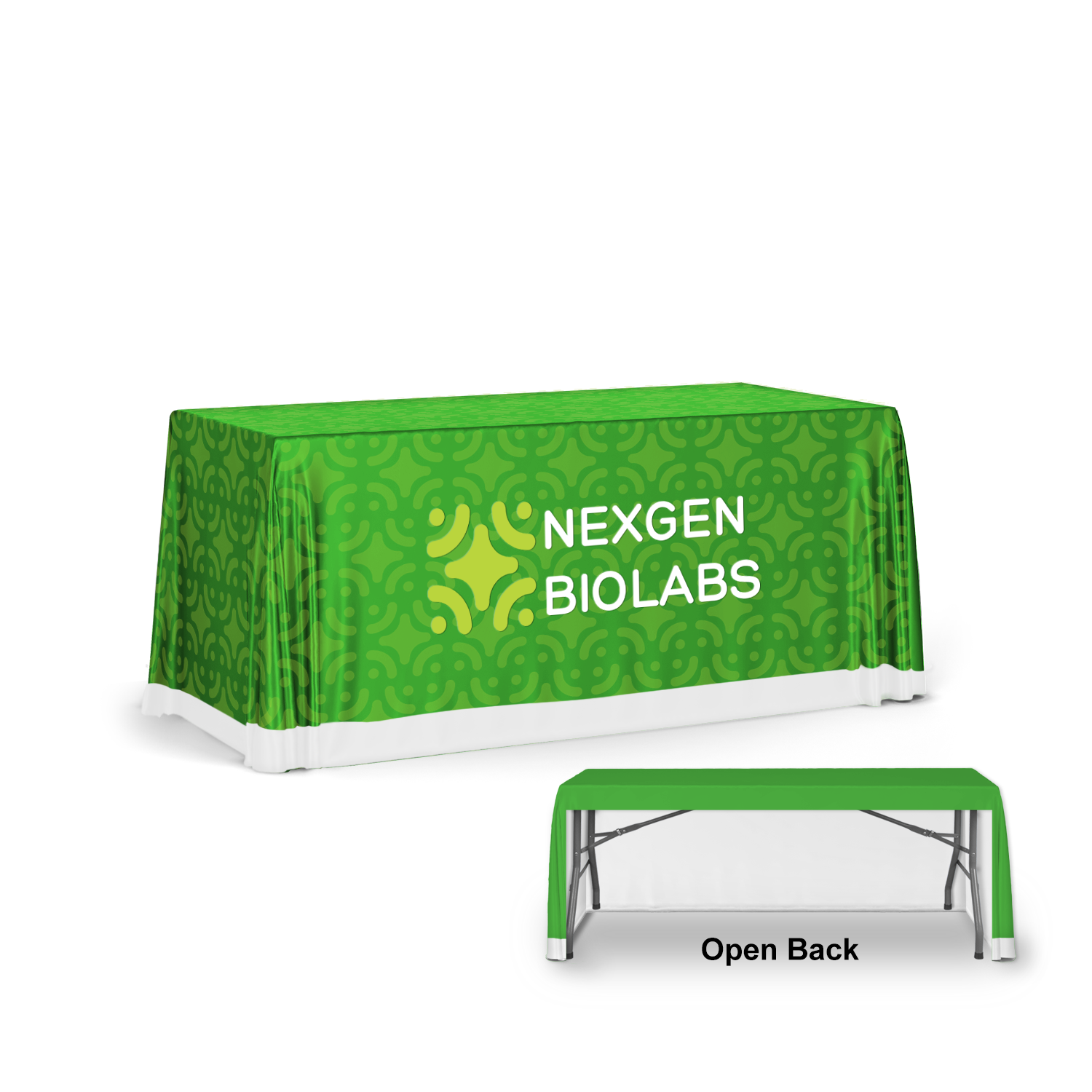 6' Eco-Poly Table Throw (3-Sided)