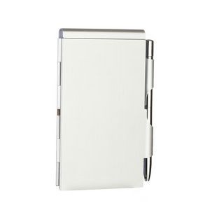Pocket Aluminum Memo Pad Holder With Ballpoint Pen 6