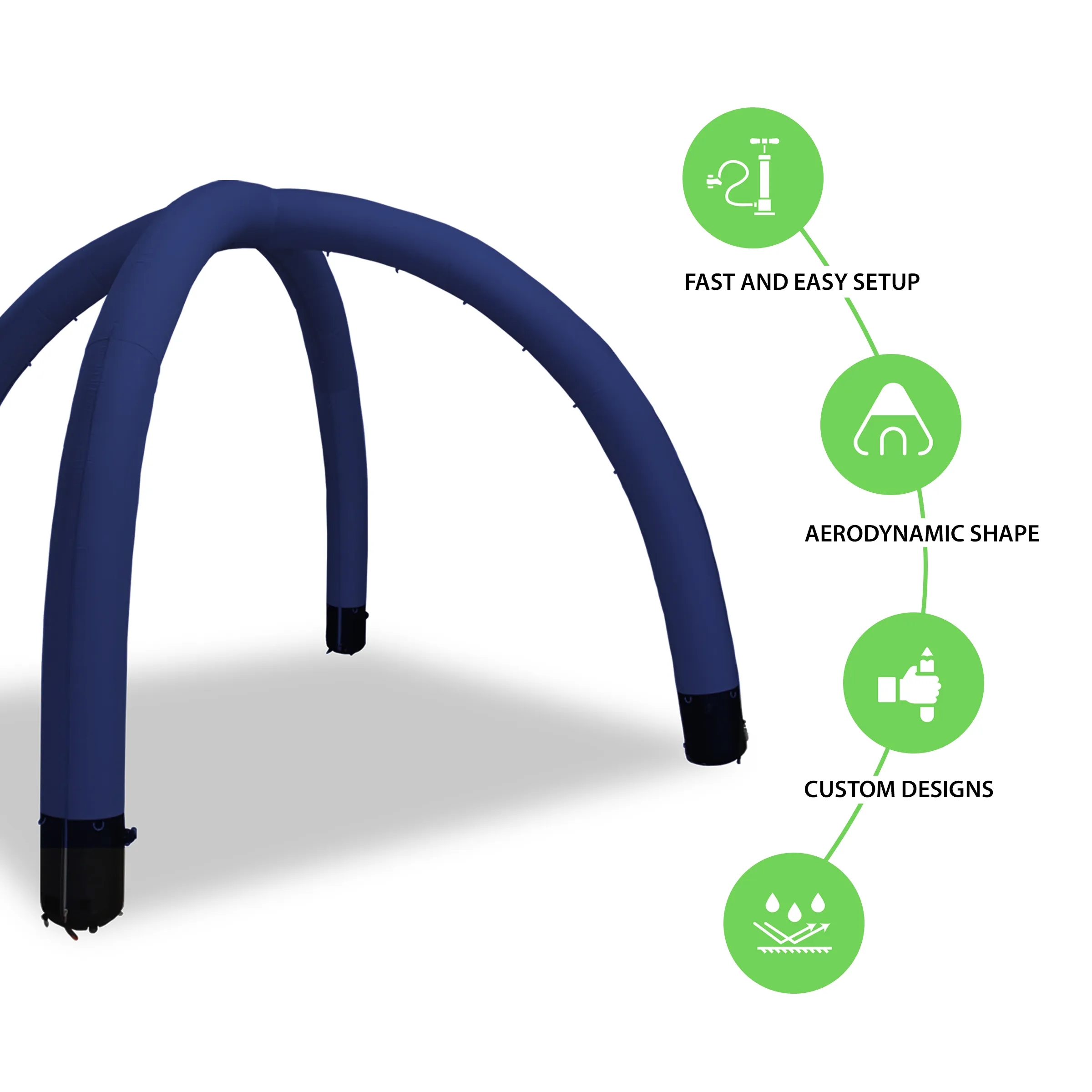 25' Custom Inflatable Spider Tent with 4 legs 6