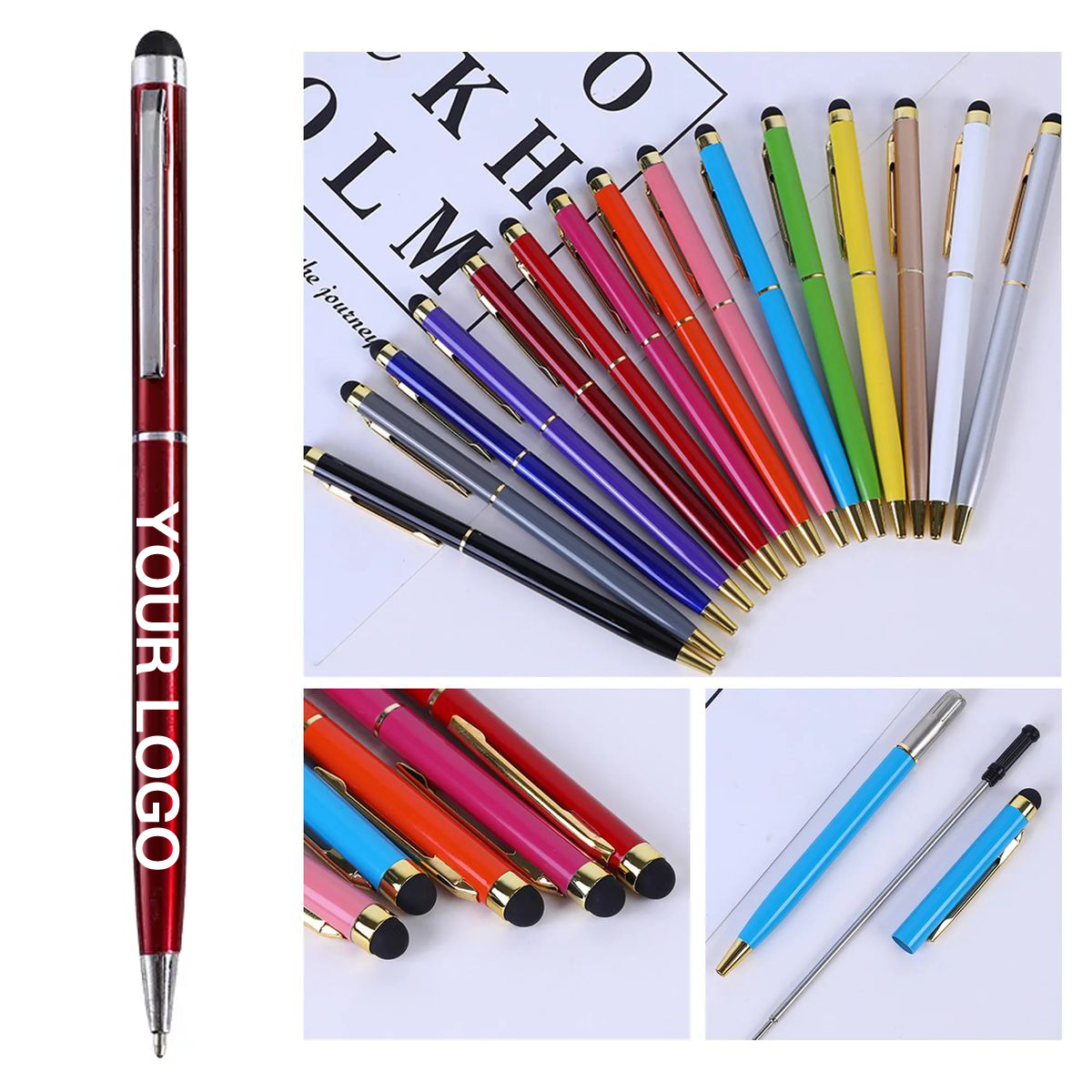 Metal Brass Stylus Pen For Office And School 4