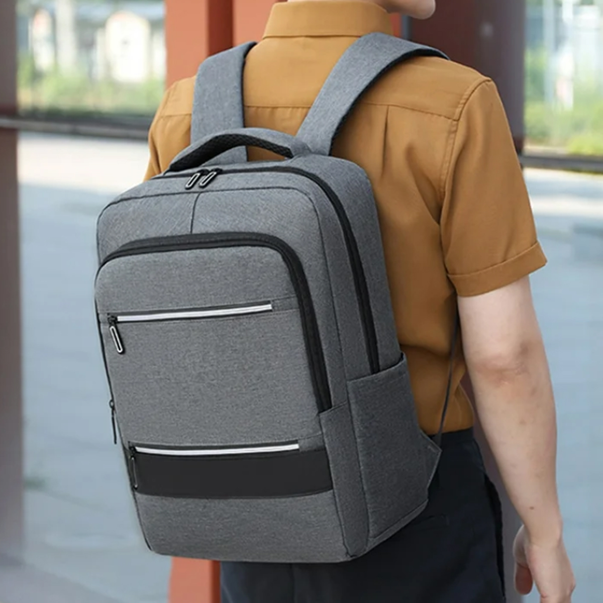 40L Durable Business Backpack W/ Zippered Front Pocket 9