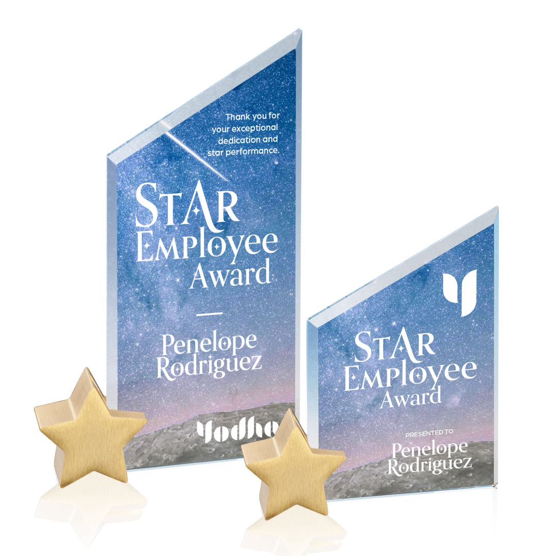 Cooper VividPrint™ Award -  Starfire/Gold Star