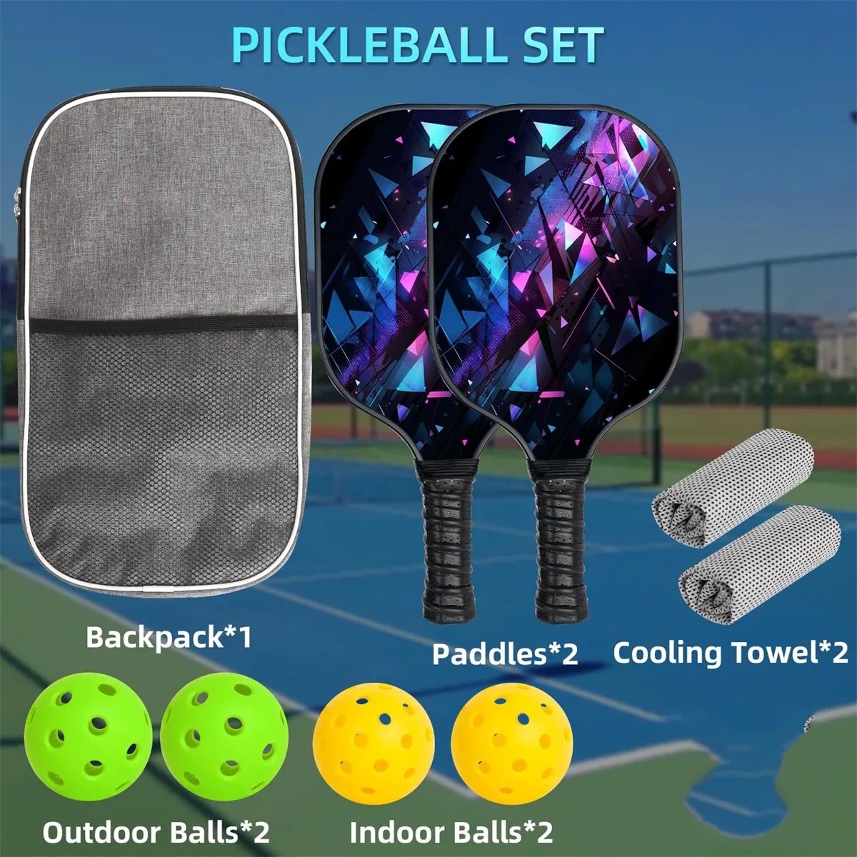 Pickleball Paddleswith bag 4