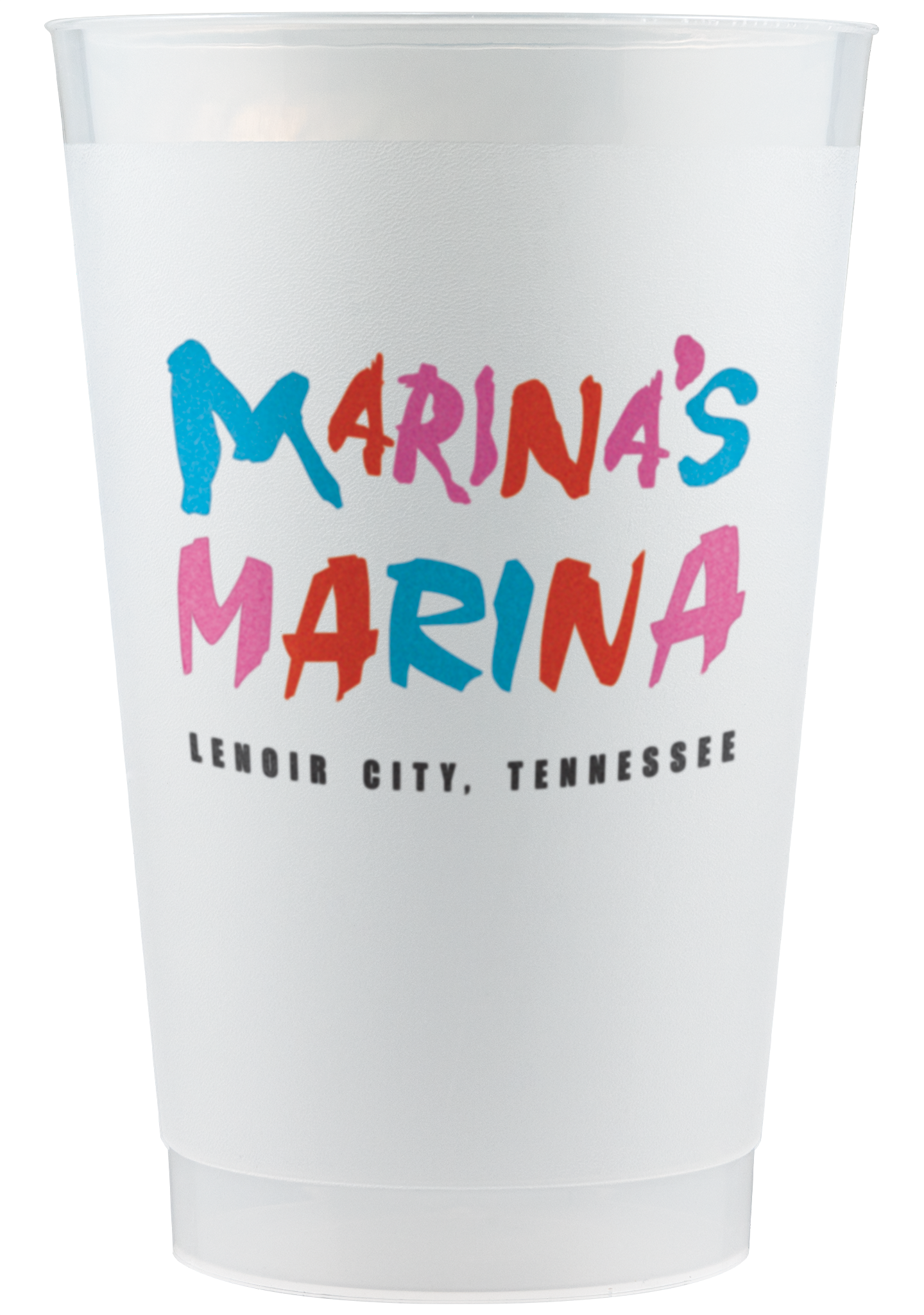 24 oz Frost-Flex Plastic Cup Frosted Tradition Print 2