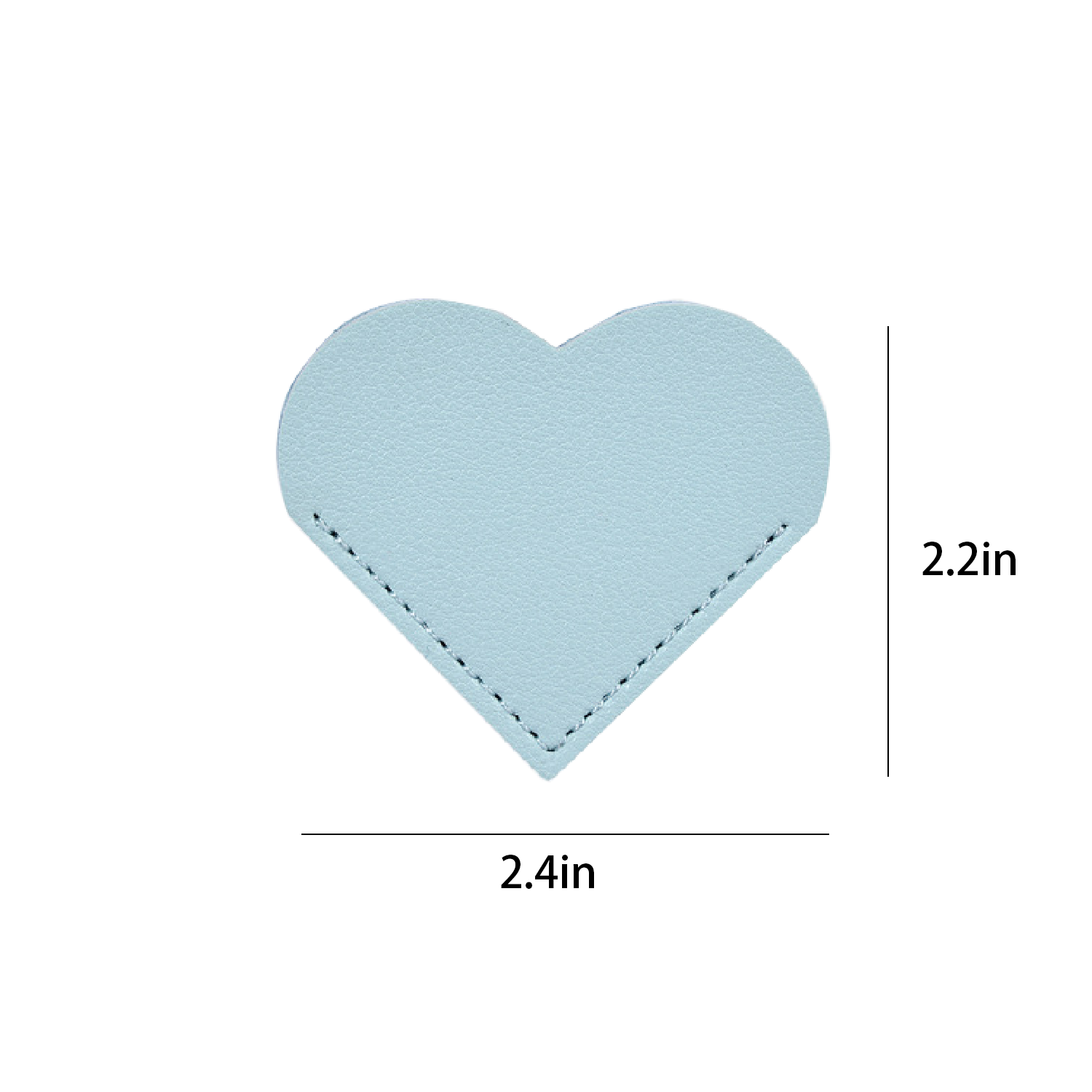 PU Leather Heart Bookmark 3