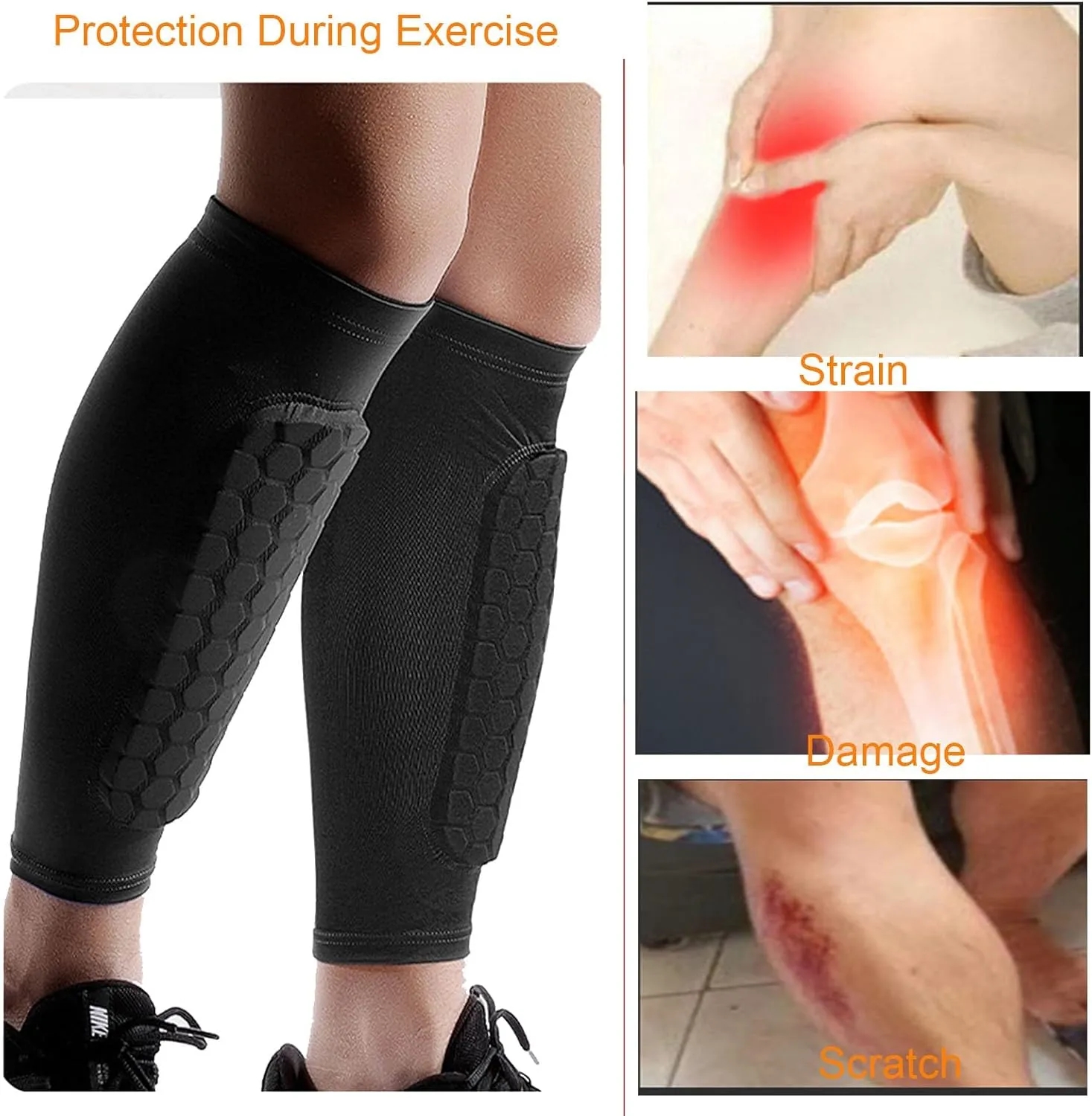 Leg Sleeve With Shin Guard 4