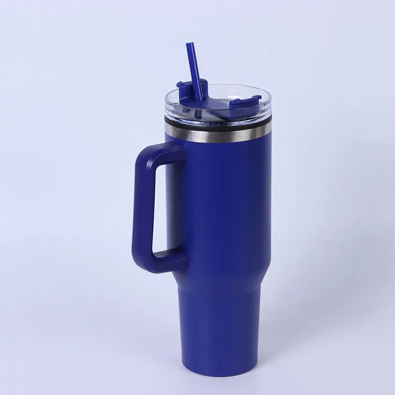 40oz Stainless Steel Insulated Tumbler with Straw 5