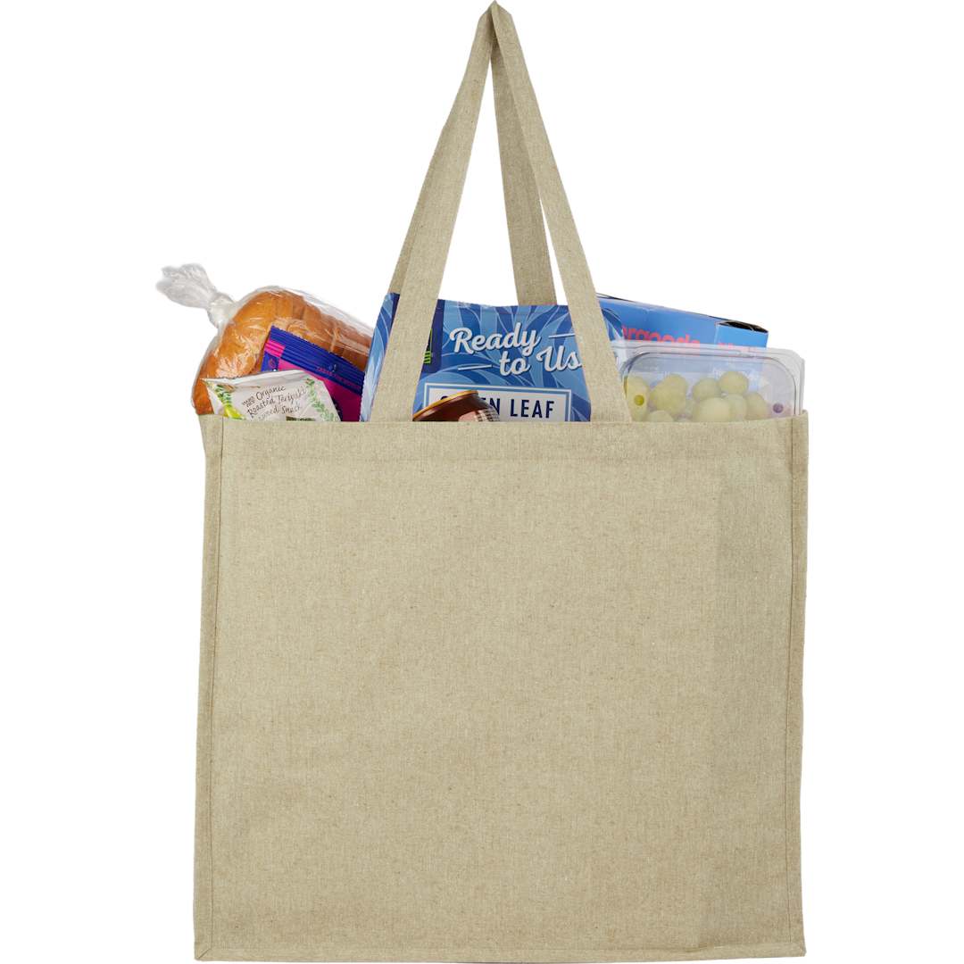 4oz Recycled Cotton Shopper Tote with Laminated 40