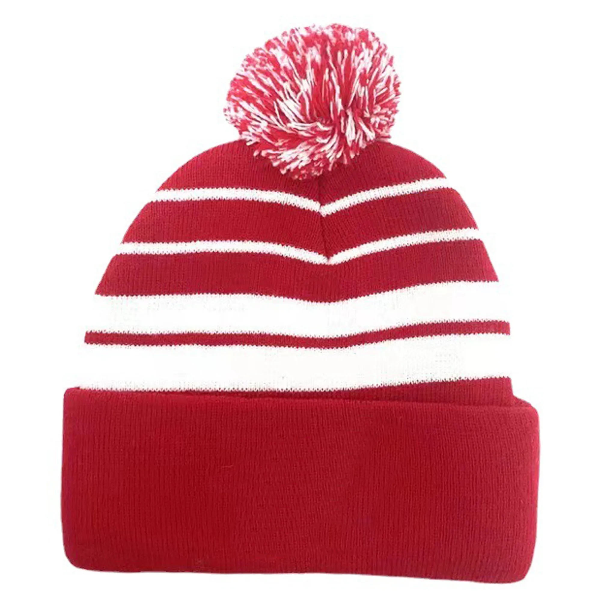 Embroidered Knitted Beanie Hat with Cuff 5