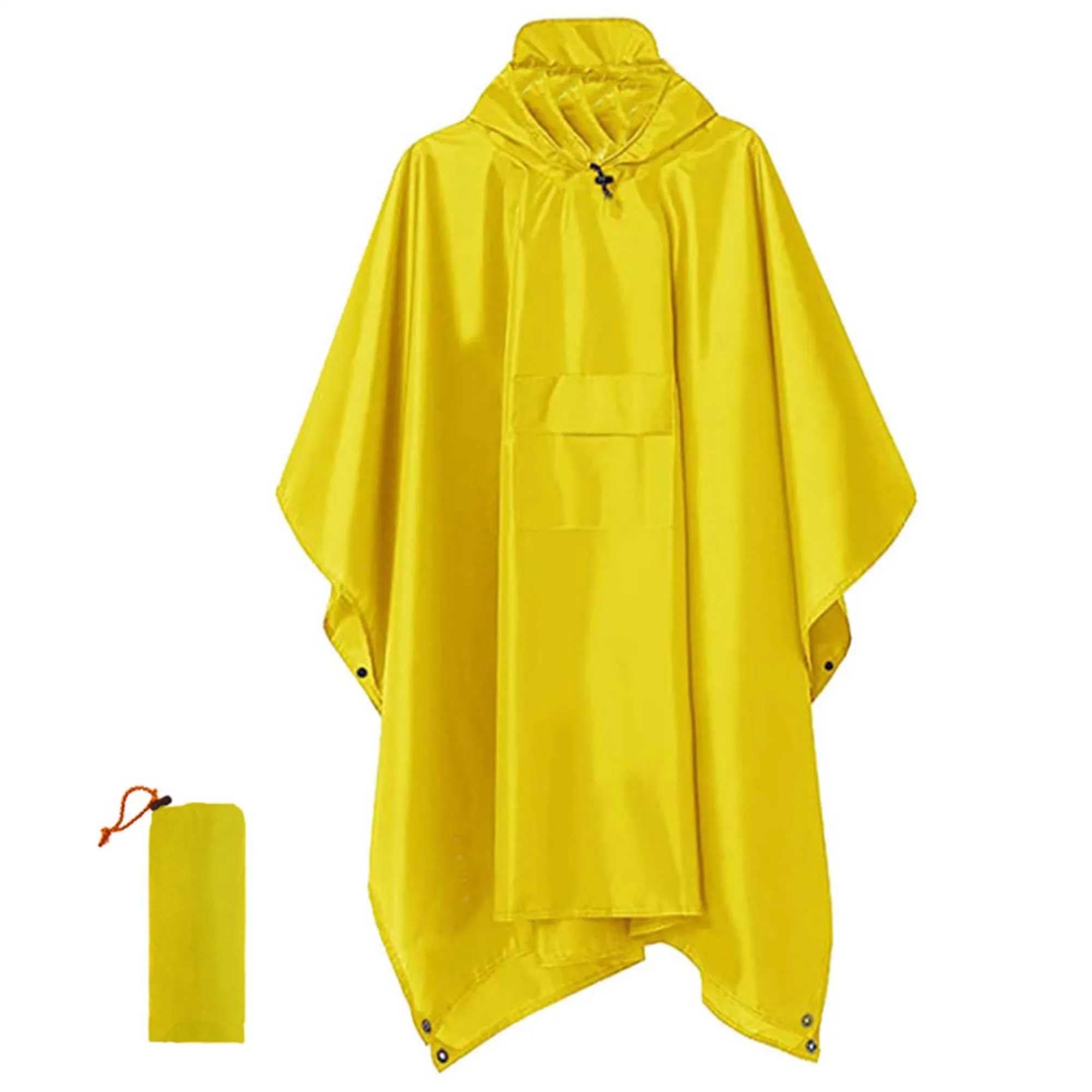 Adult Hooded Rain Poncho 9