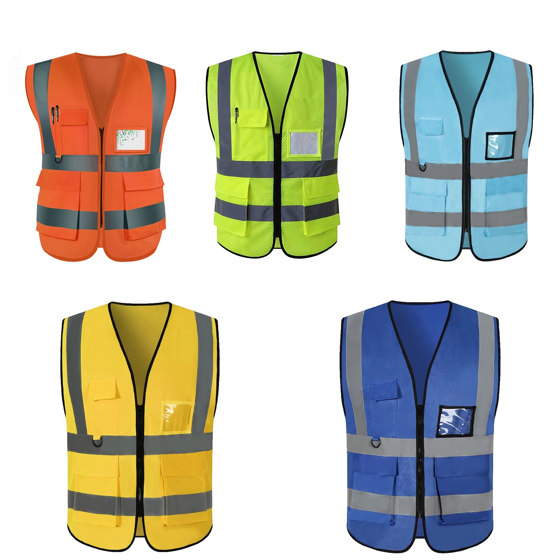 Multi-Pocket Reflective Safety Vest 2