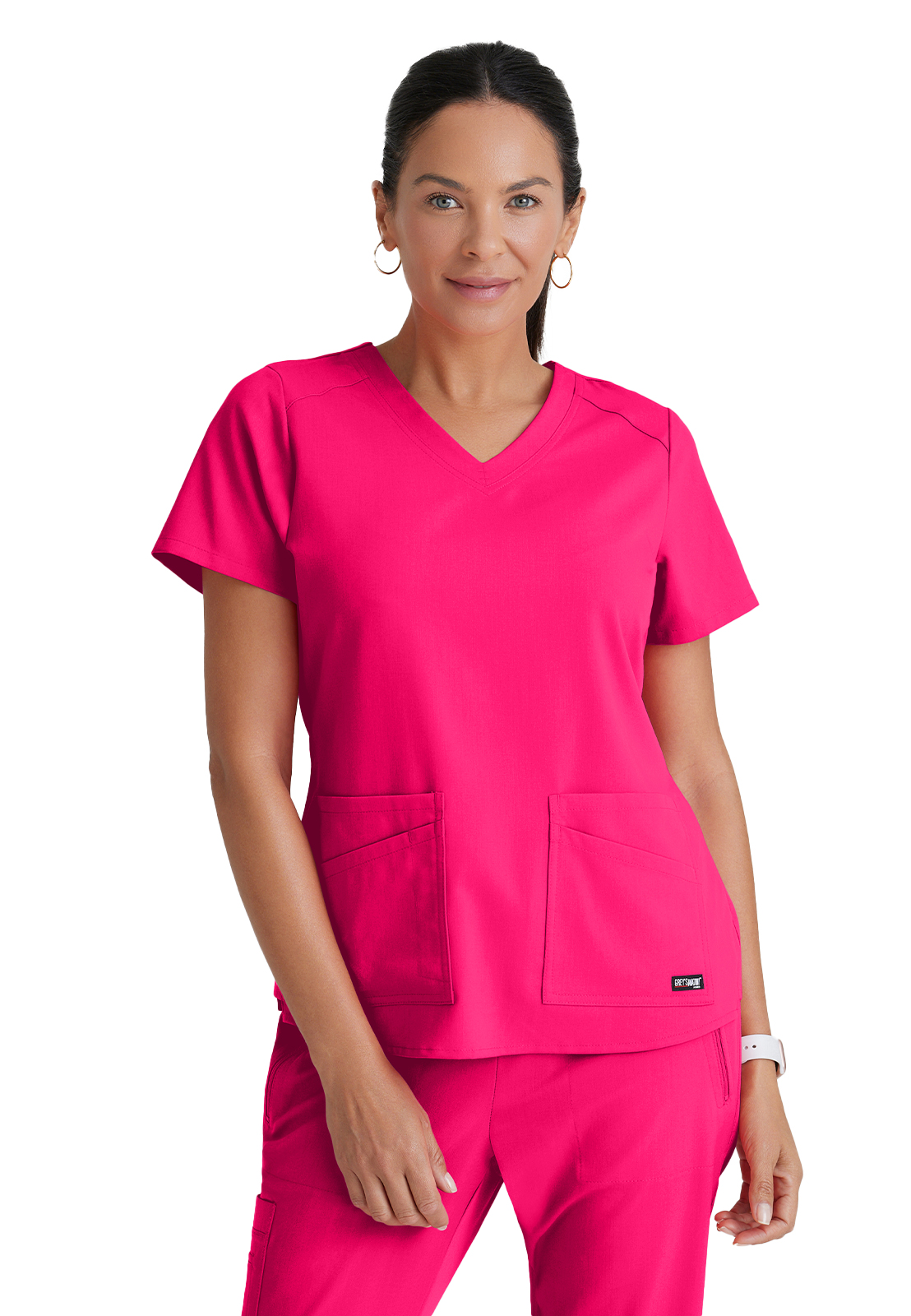 Grey's Anatomy Spandex Stretch - Women's Four-Pocket V-Neck Emma Scrub Top 15