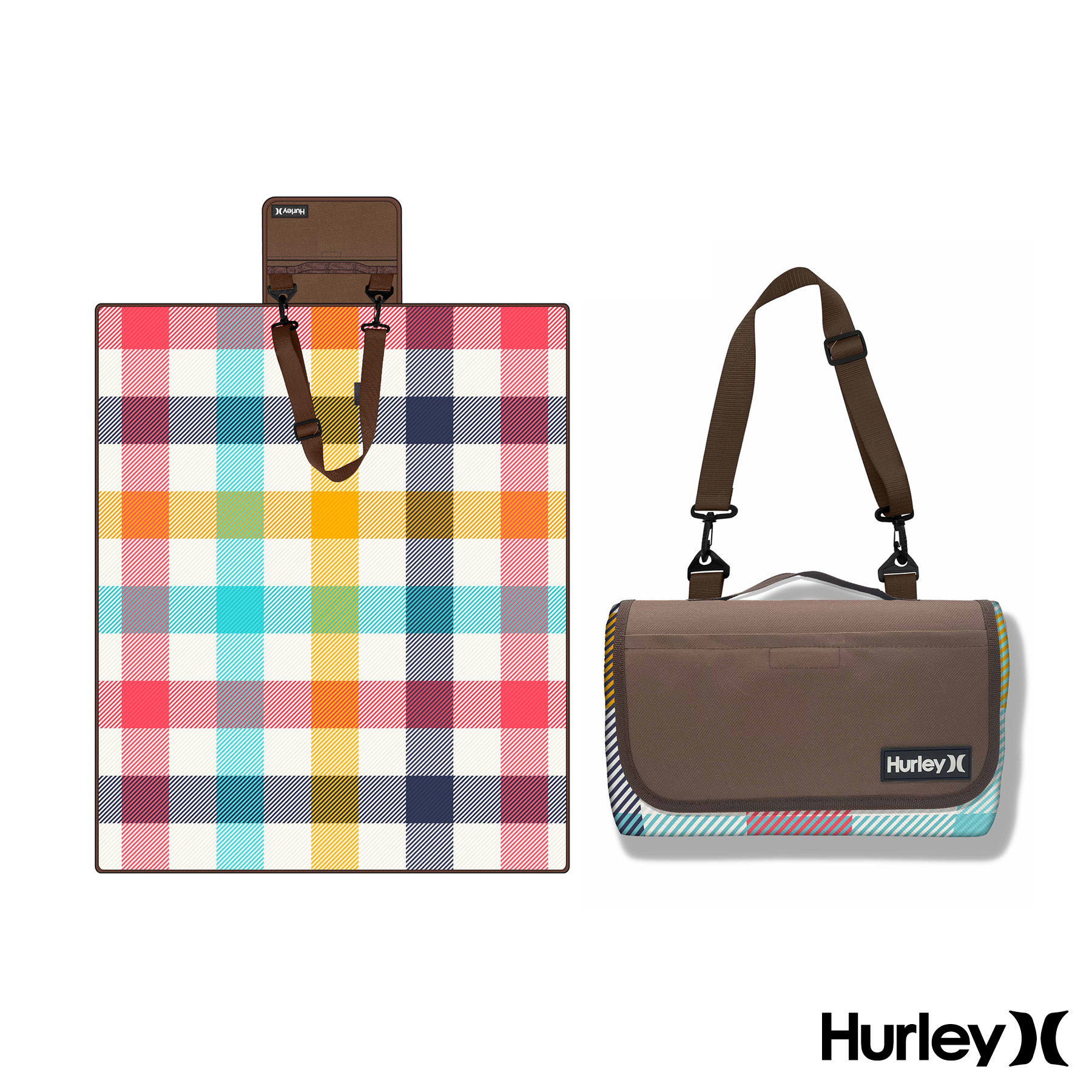 Hurley® Water Resistant Outdoor Packable Mat 1