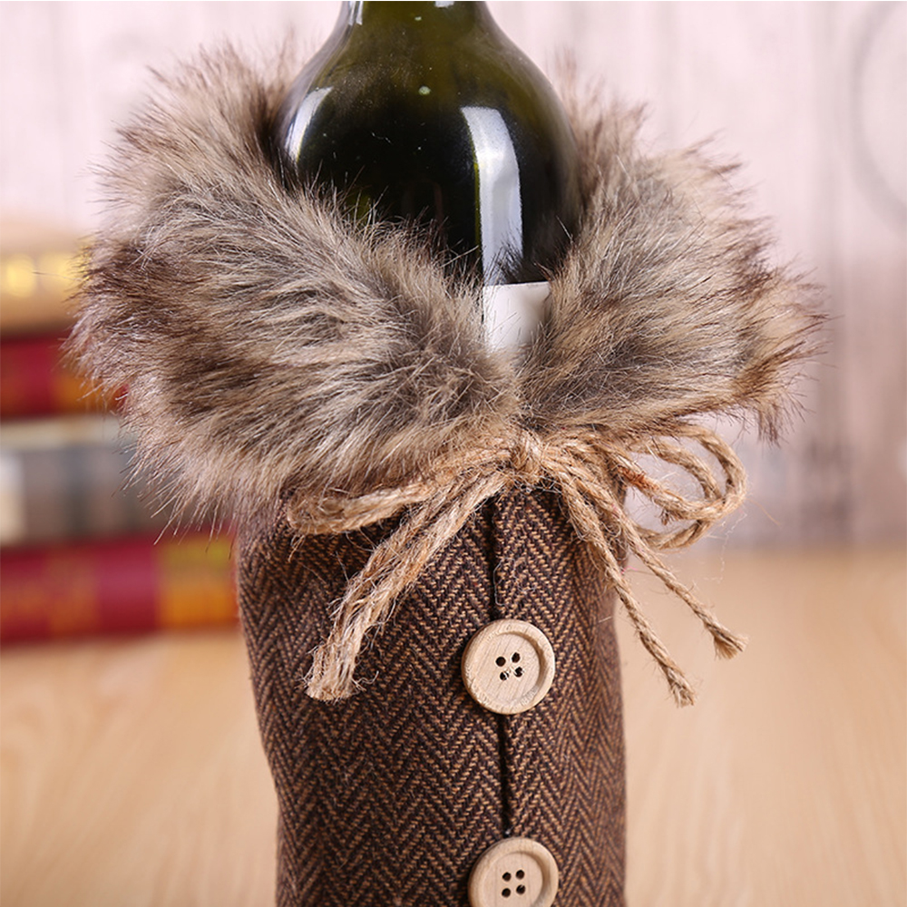 Christmas Wine Bottle Cover 4
