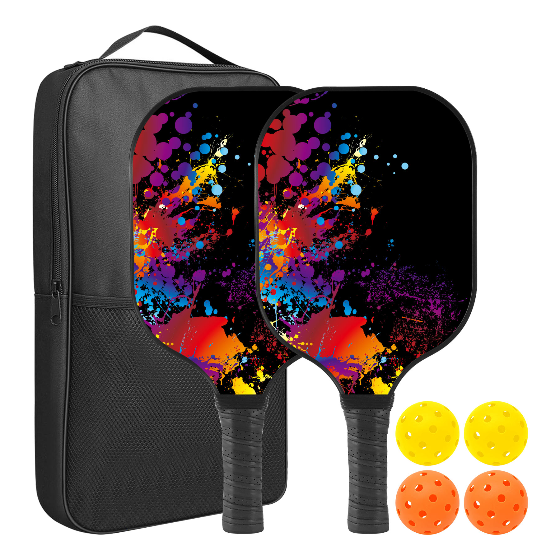 Custom Pickleball Racket Paddle & Ball Set With Carrying Bag 12